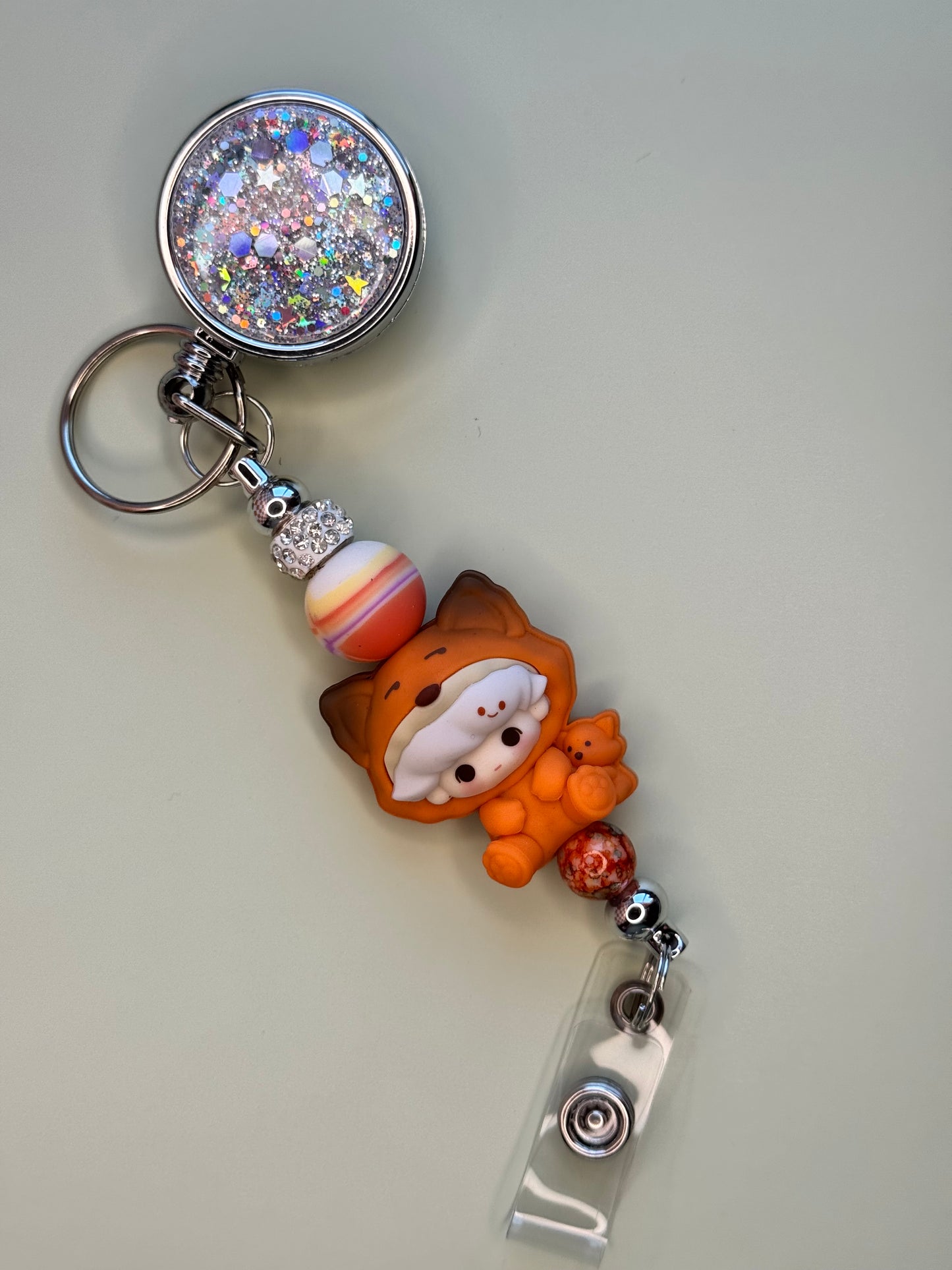 Glitter Character Badge Reels