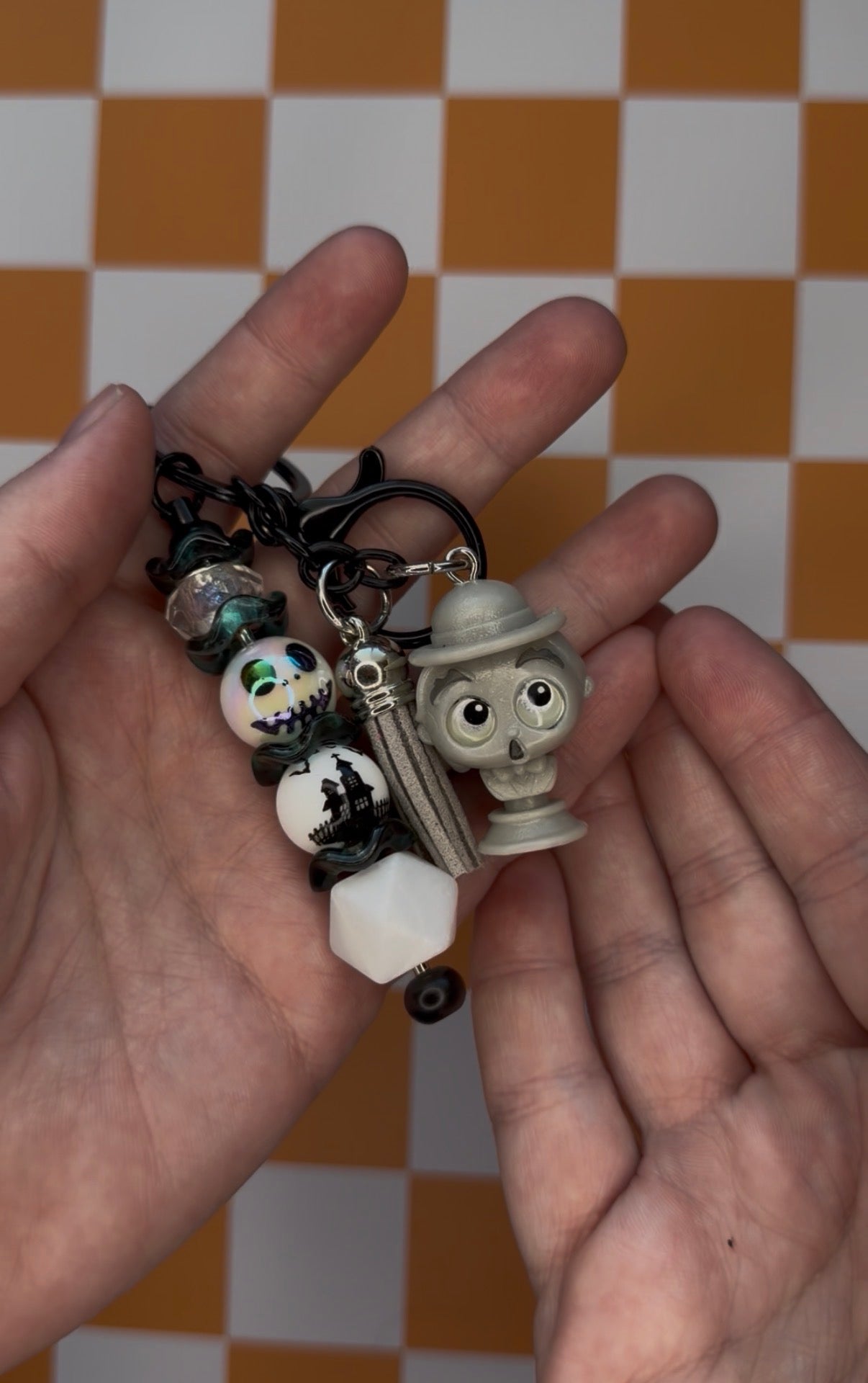 Haunted Mansion Beaded Keychains