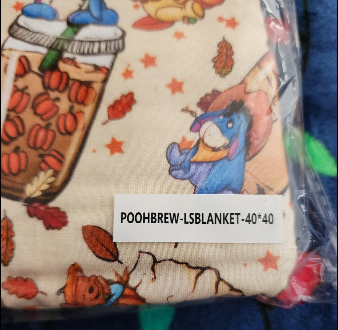 *Charlies Project Disney Winnie the Pooh Pumpkin Spice Latte Baby Blanket