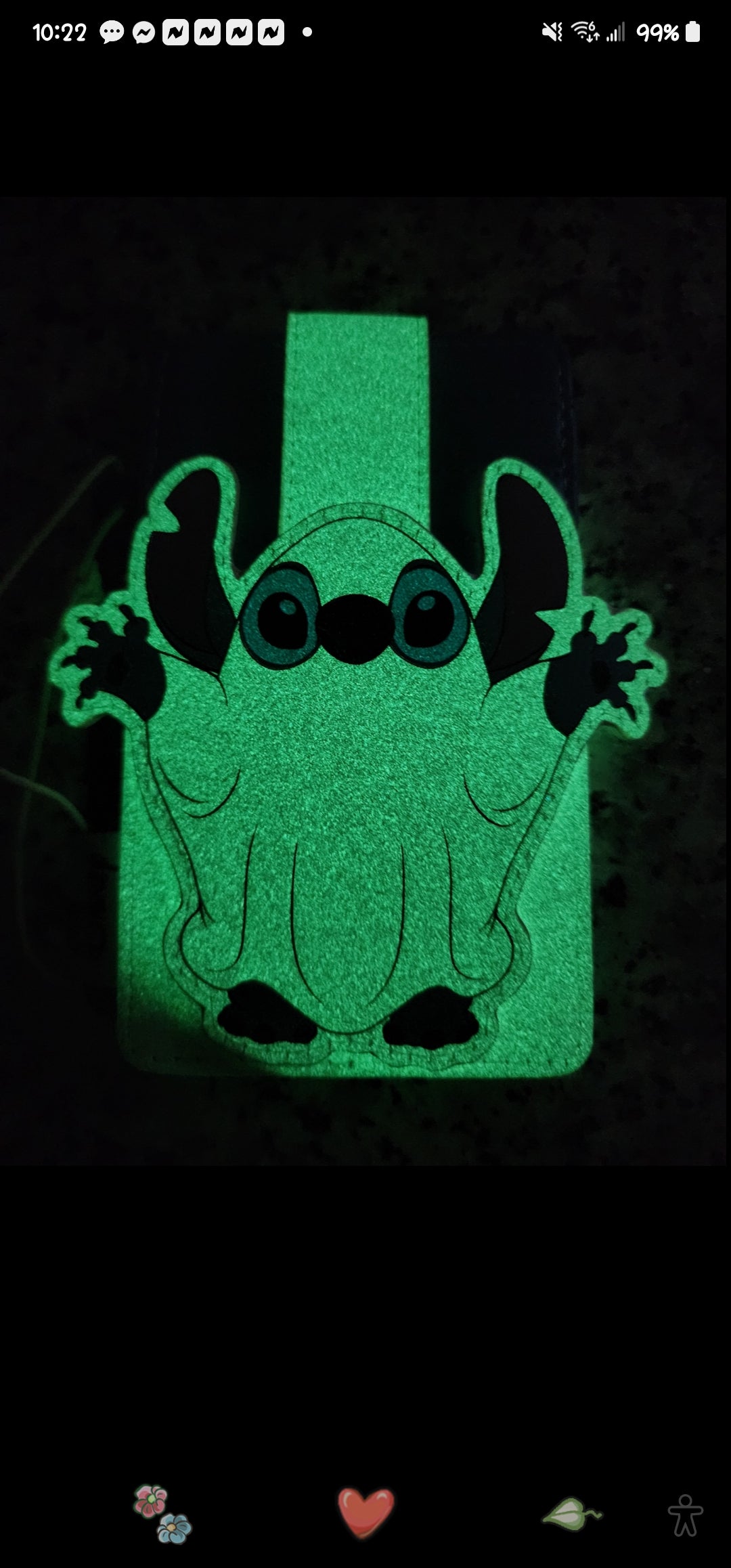 Loungefly Disney Stitch as a Ghost Snap Card Holder