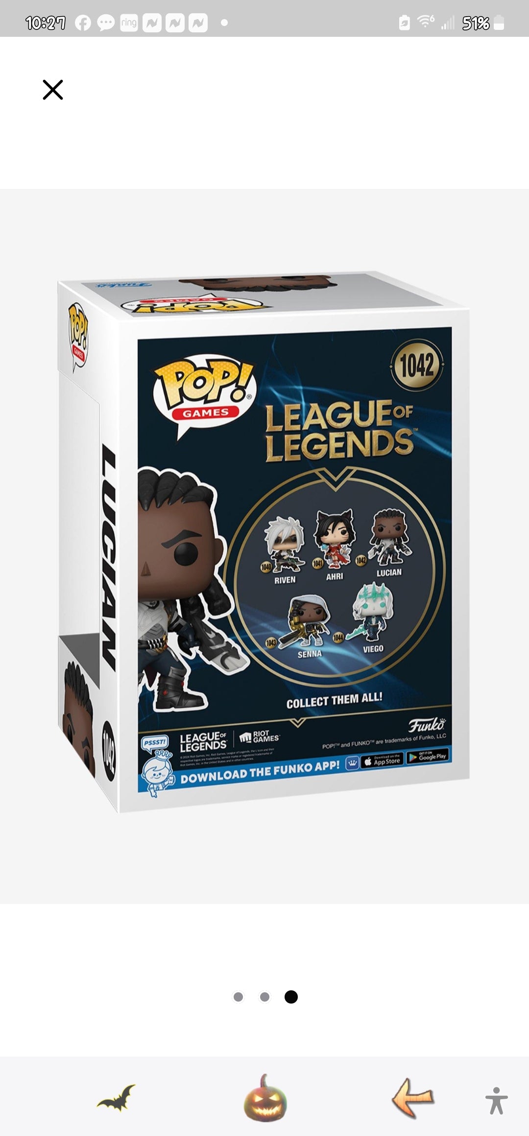 Funko Pop League of Legends Lucian Figure