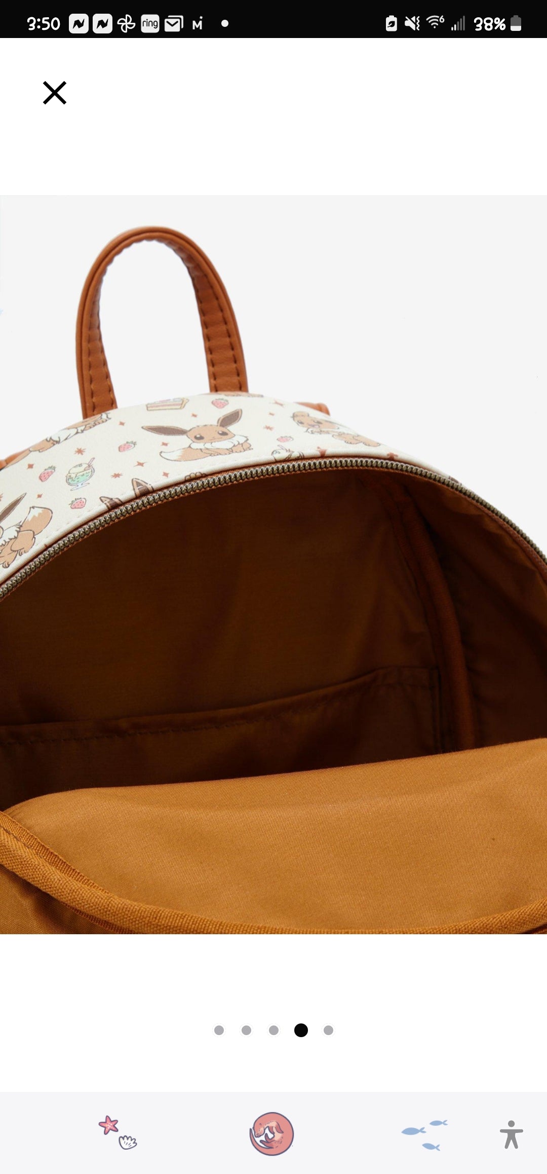 Loungefly Pokemon Eevee Dessert Backpack