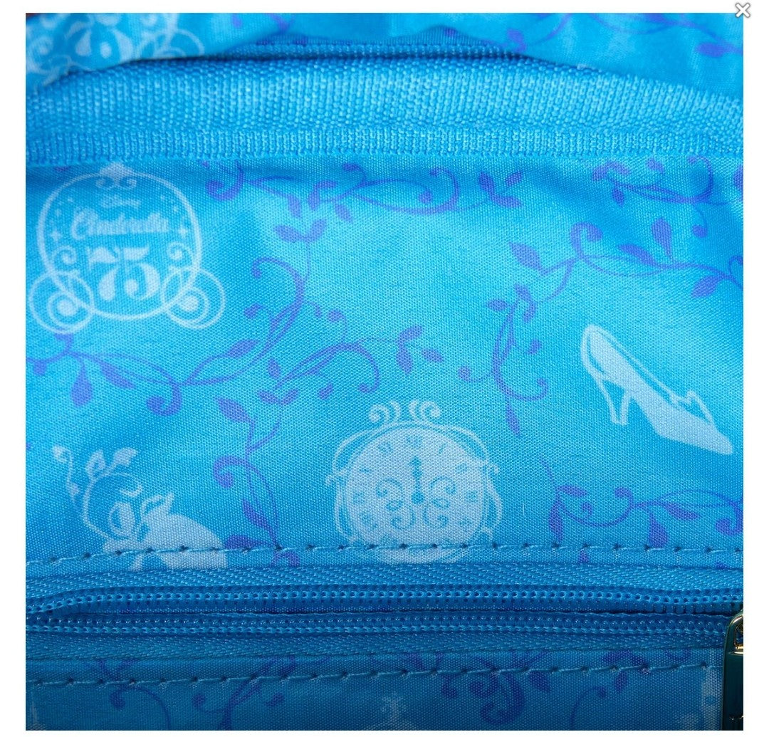 Loungefly Disney Cinderella 75th Anniversary Gus Gus Crossbuddies Bag
