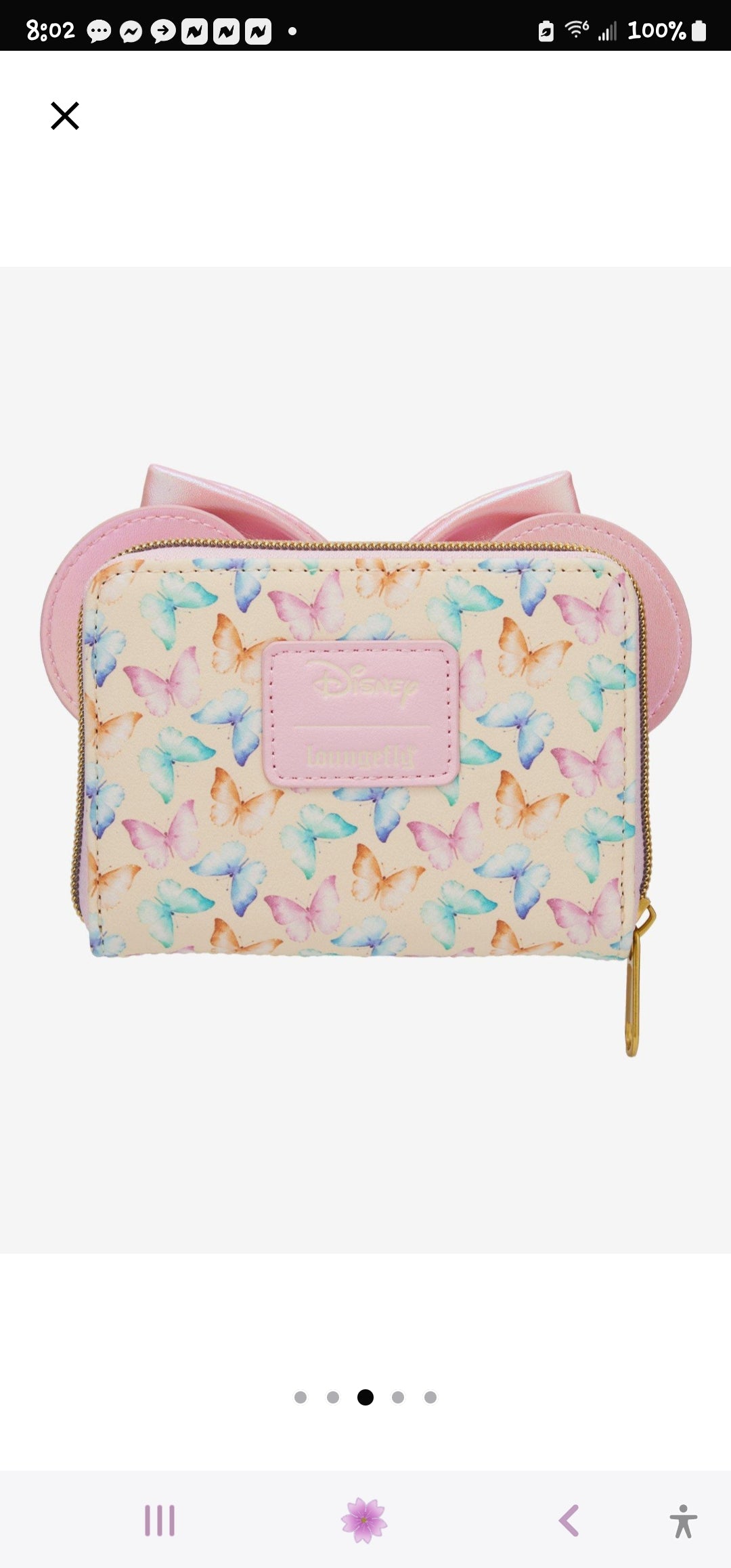 Loungefly Disney Minnie Mouse Butterfly Wallet