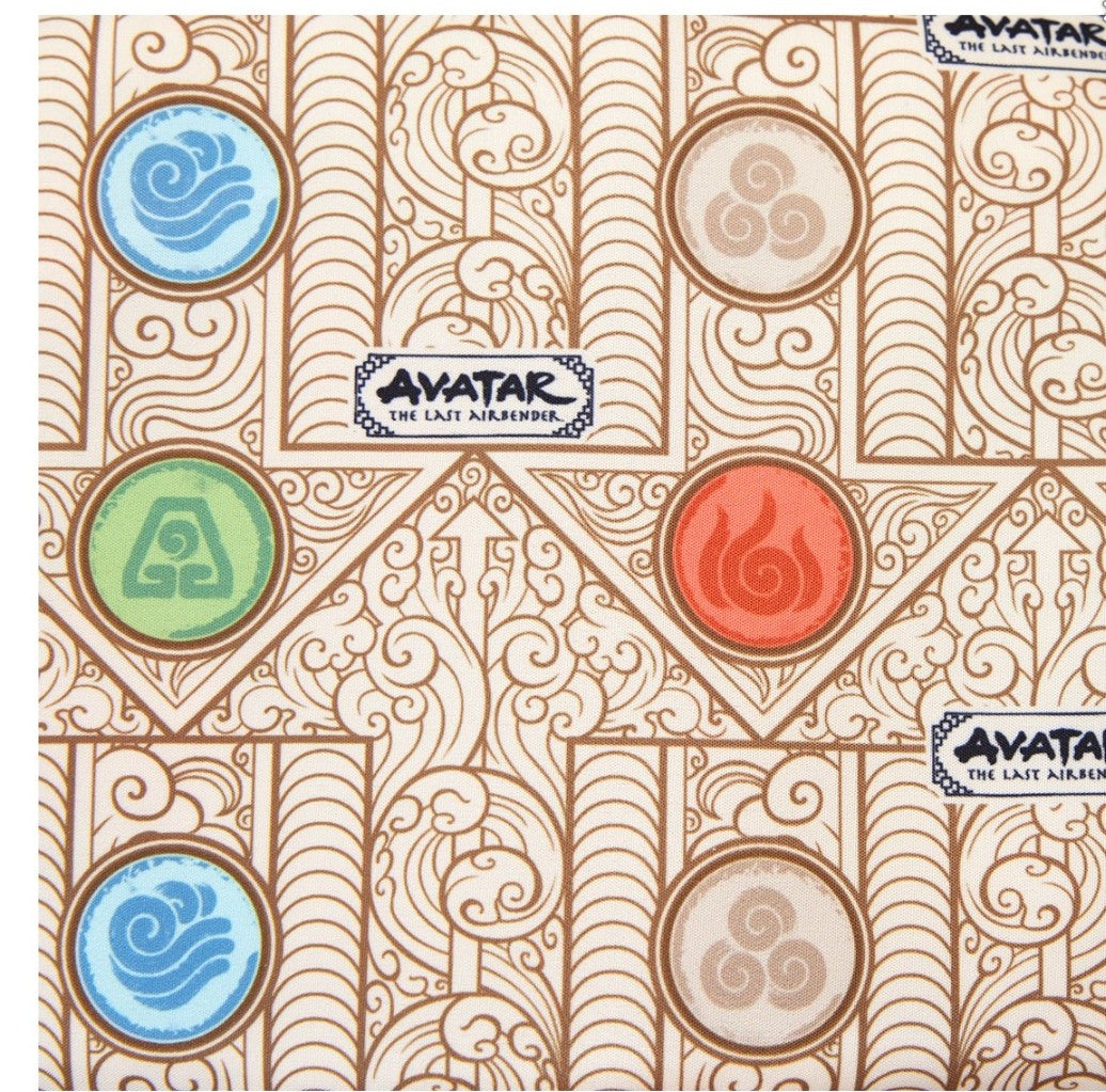 Loungefly Avatar with this Avatar: The Last Airbender Four Nations Nylon Sling Bag