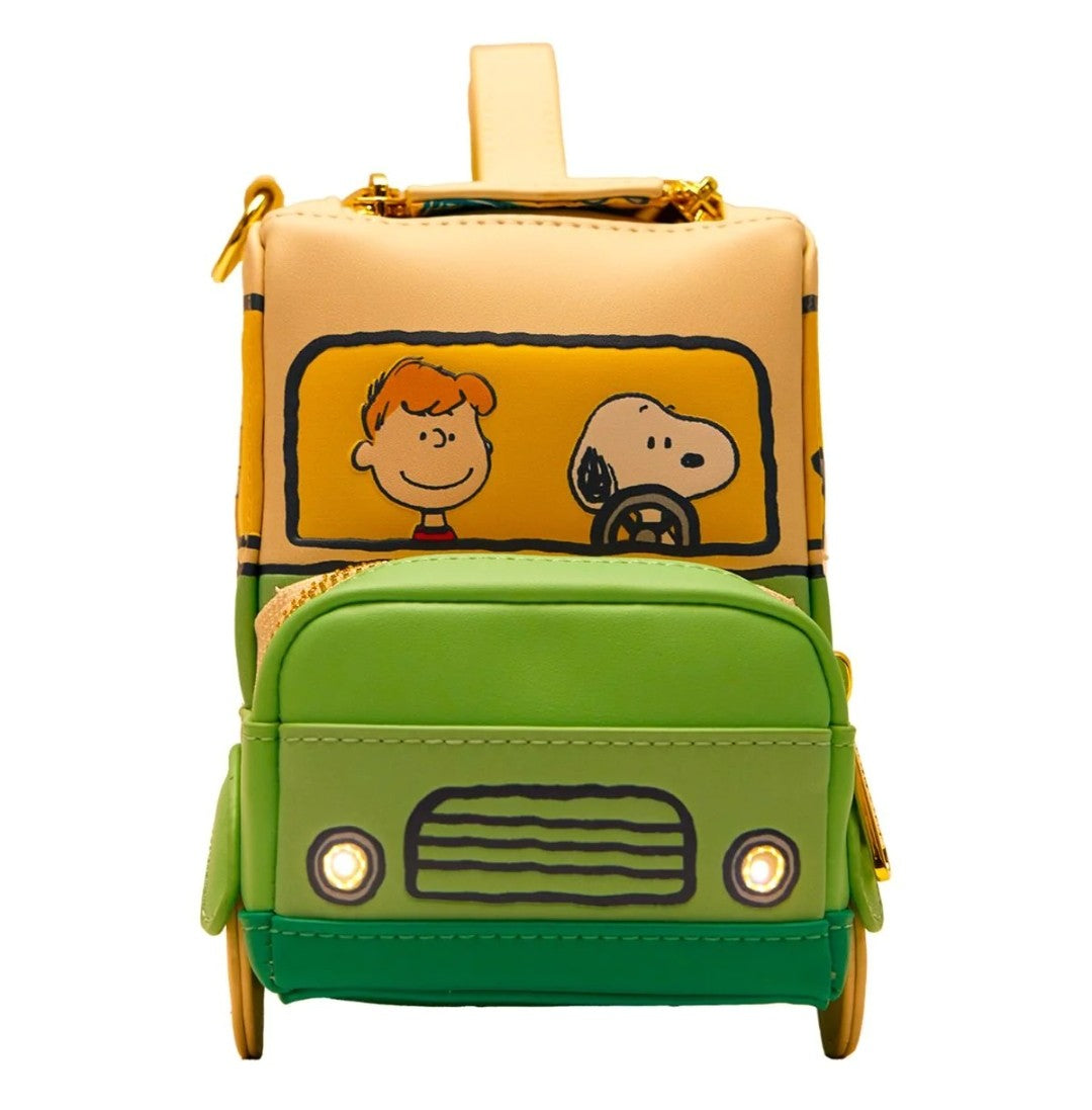Loungefly Peanuts Snoopy and the Gang Road Trip Bus Crossbody Bag
