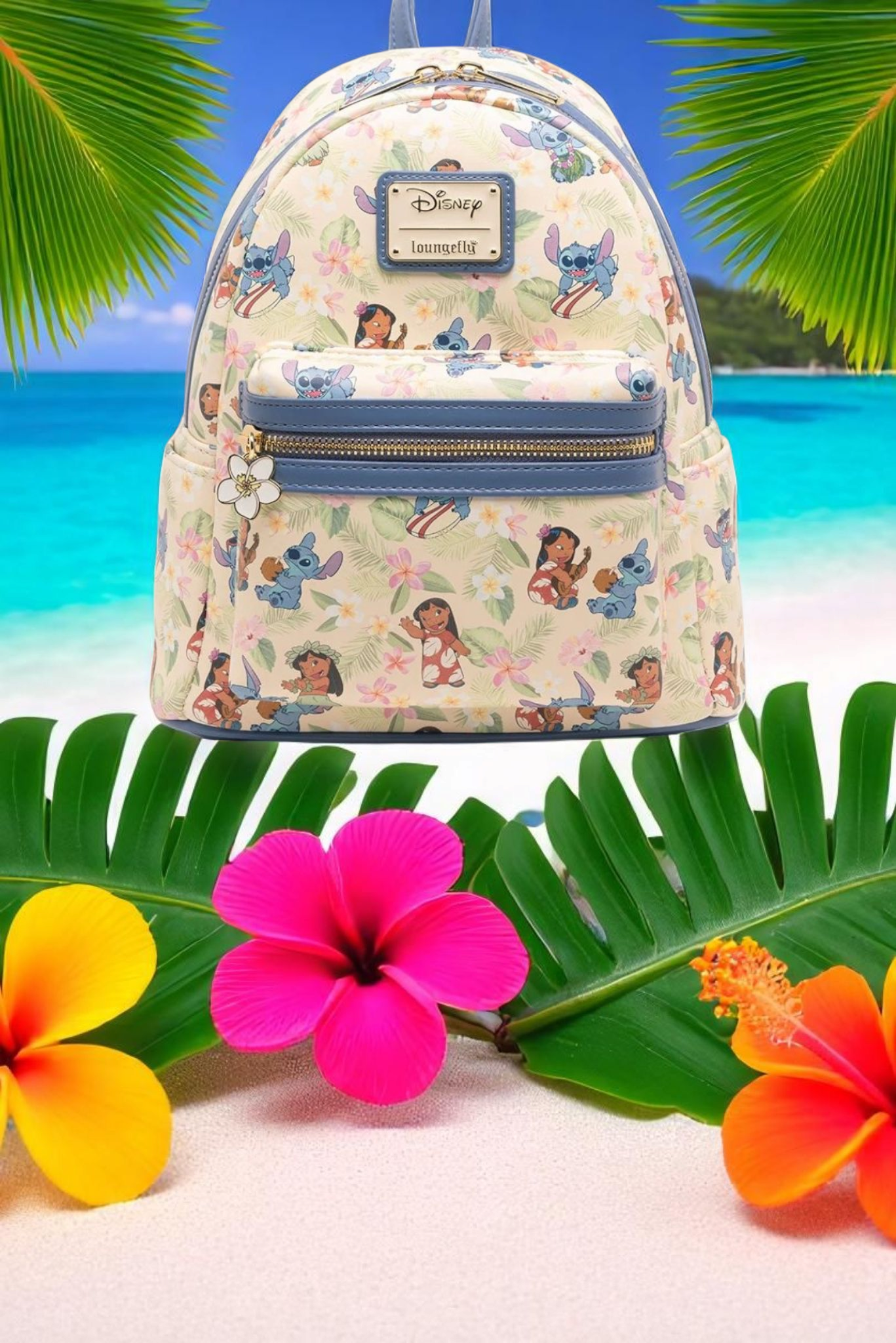 Loungefly Disney Lilo and Stitch Hula Dance Mini Backpack 