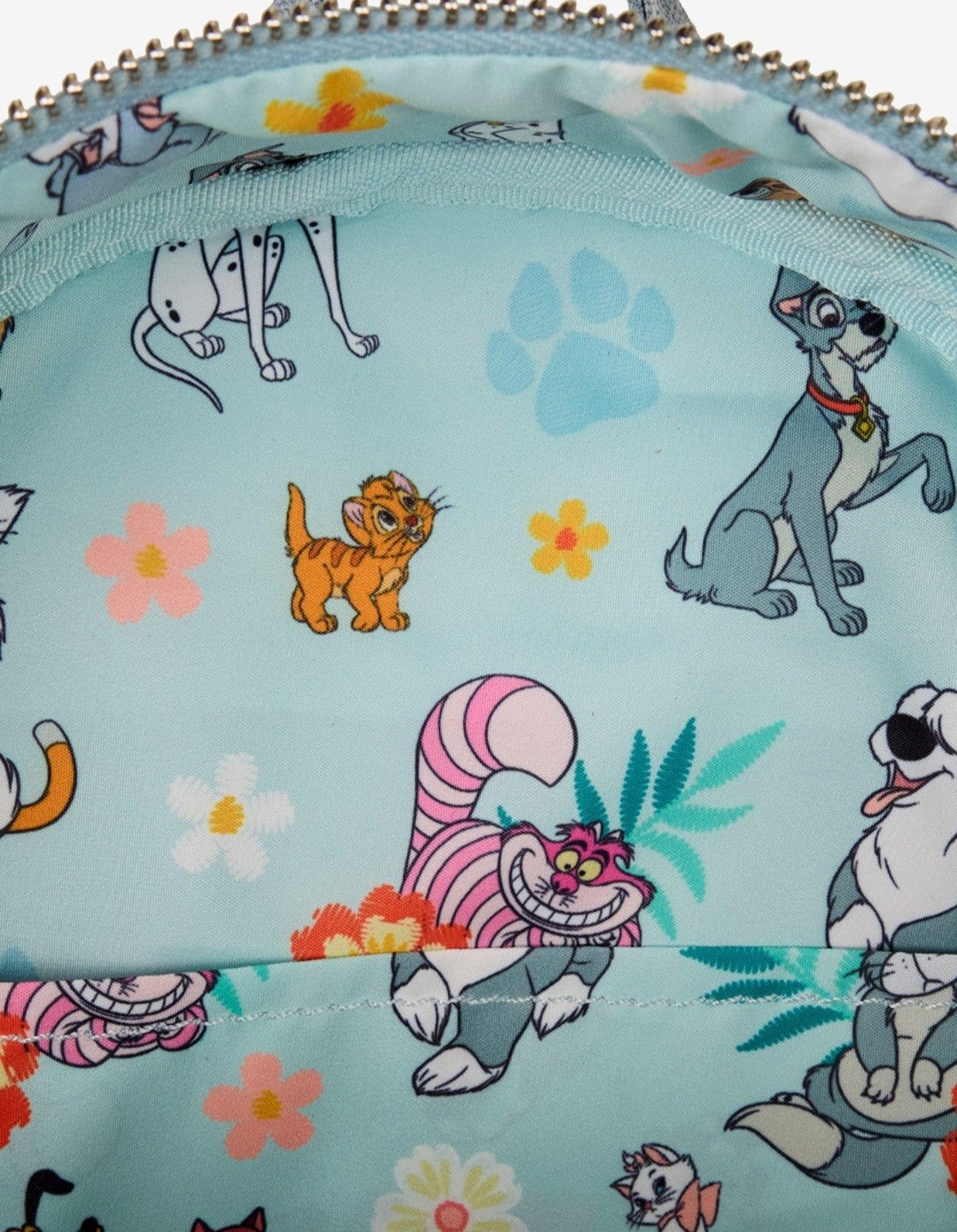 Loungefly Disney Denim Pluto and Marie Paw-fect Backpack