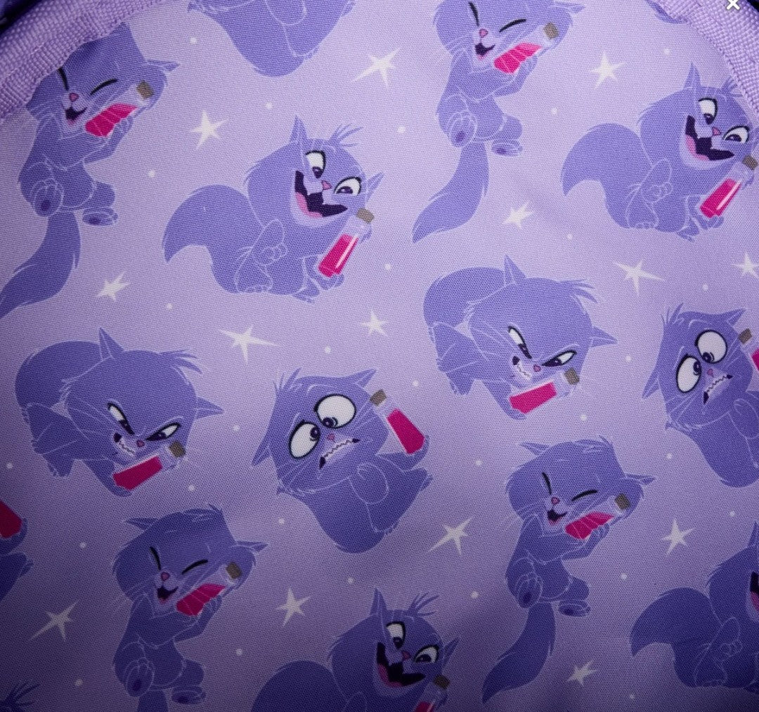 Loungefly Disney Emperor's New Groove Yzma Cat Plush Backpack with Moving Tail