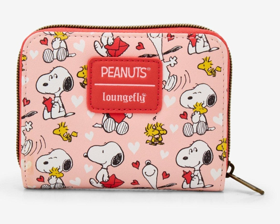 Loungefly Peanuts Snoopy and Woodstock Valentine's Wallet