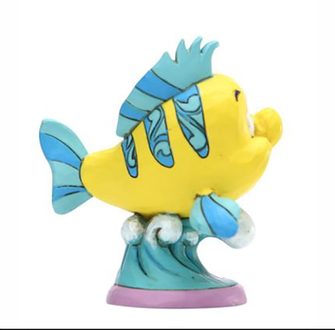 Jim Shore Disney The Little Mermaid Flounder Personality Pose Figure
