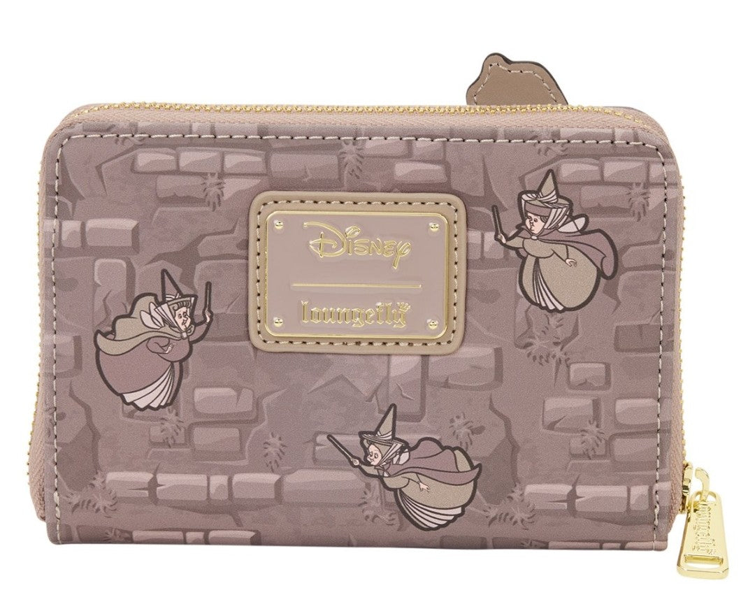 Loungefly Disney Sleeping Beauty Aurora & Maleficent Zipper Wallet