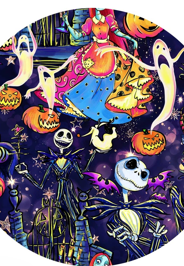 CP Disney Nightmare Before Christmas Jack and Sally Leggings