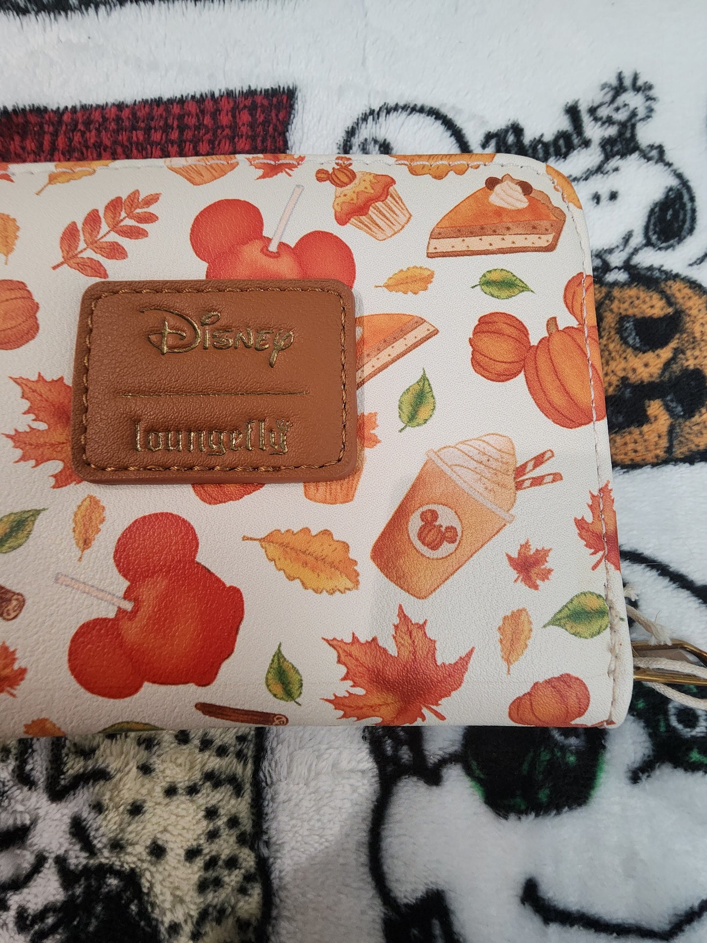 Loungefly Disney Mickey Mouse Pumpkin Spice Halloween Wallet