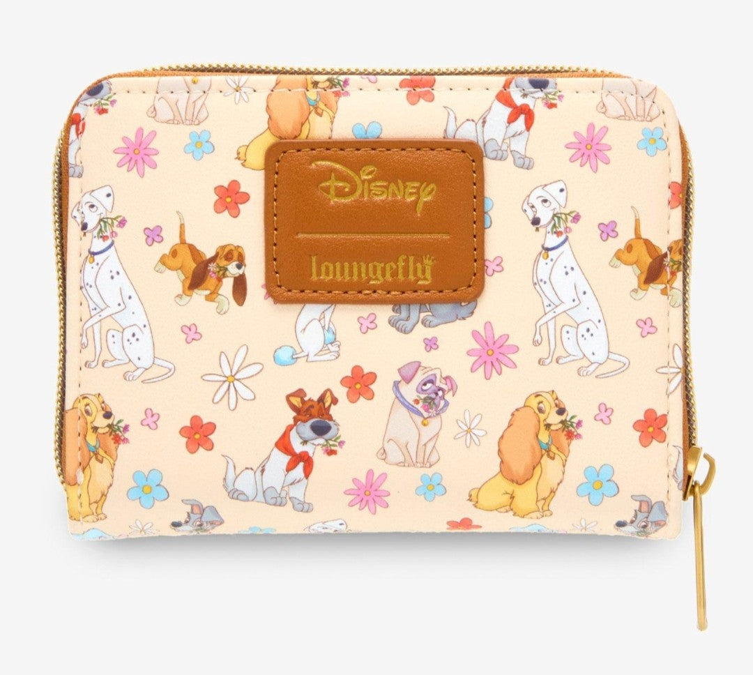 Loungefly Disney Movie Dogs Floral Wallet