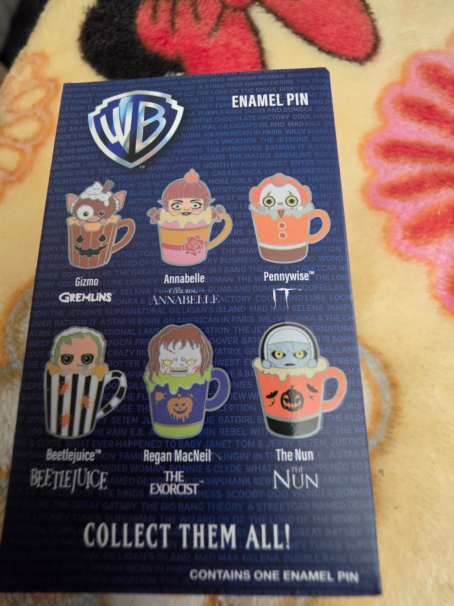WB Horror Characters Latte Cups Halloween Mystery Pins