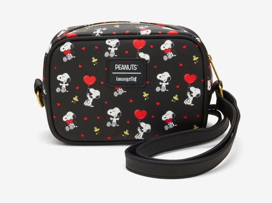 Loungefly Peanuts Snoopy and Woodstock Valentine's Crossbody Bag