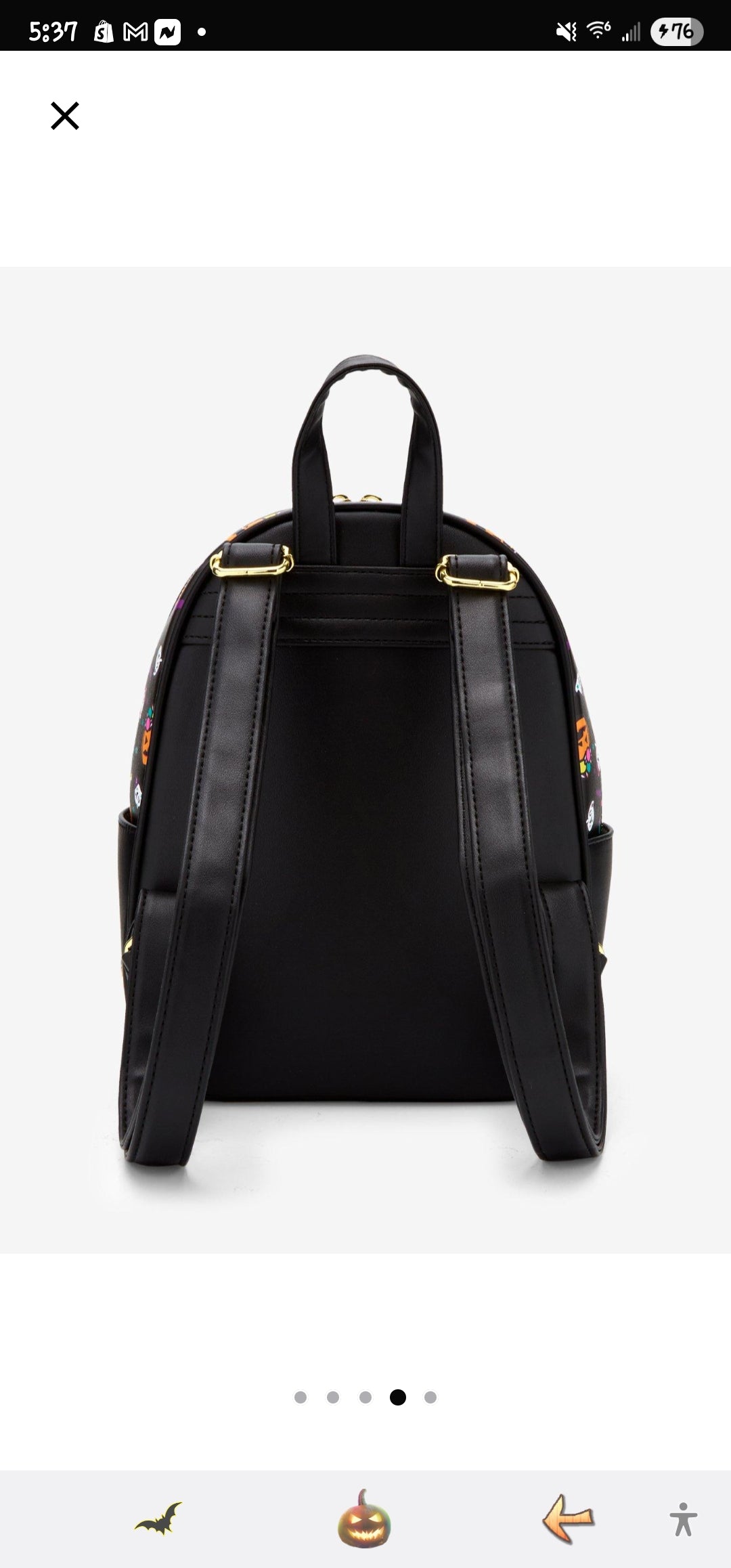 Loungefly Hello Kitty Zombie Pumpkin Backpack