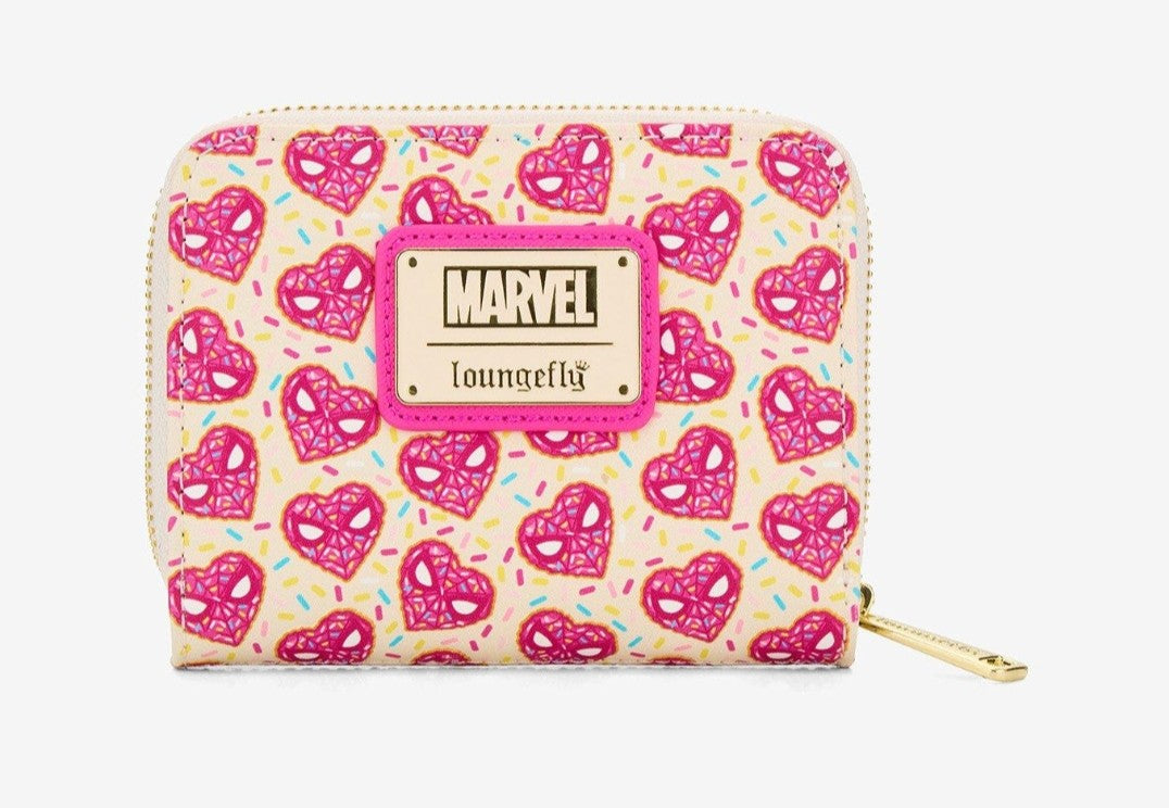 Loungefly Marvel Spiderman Valentine's Donut Wallet