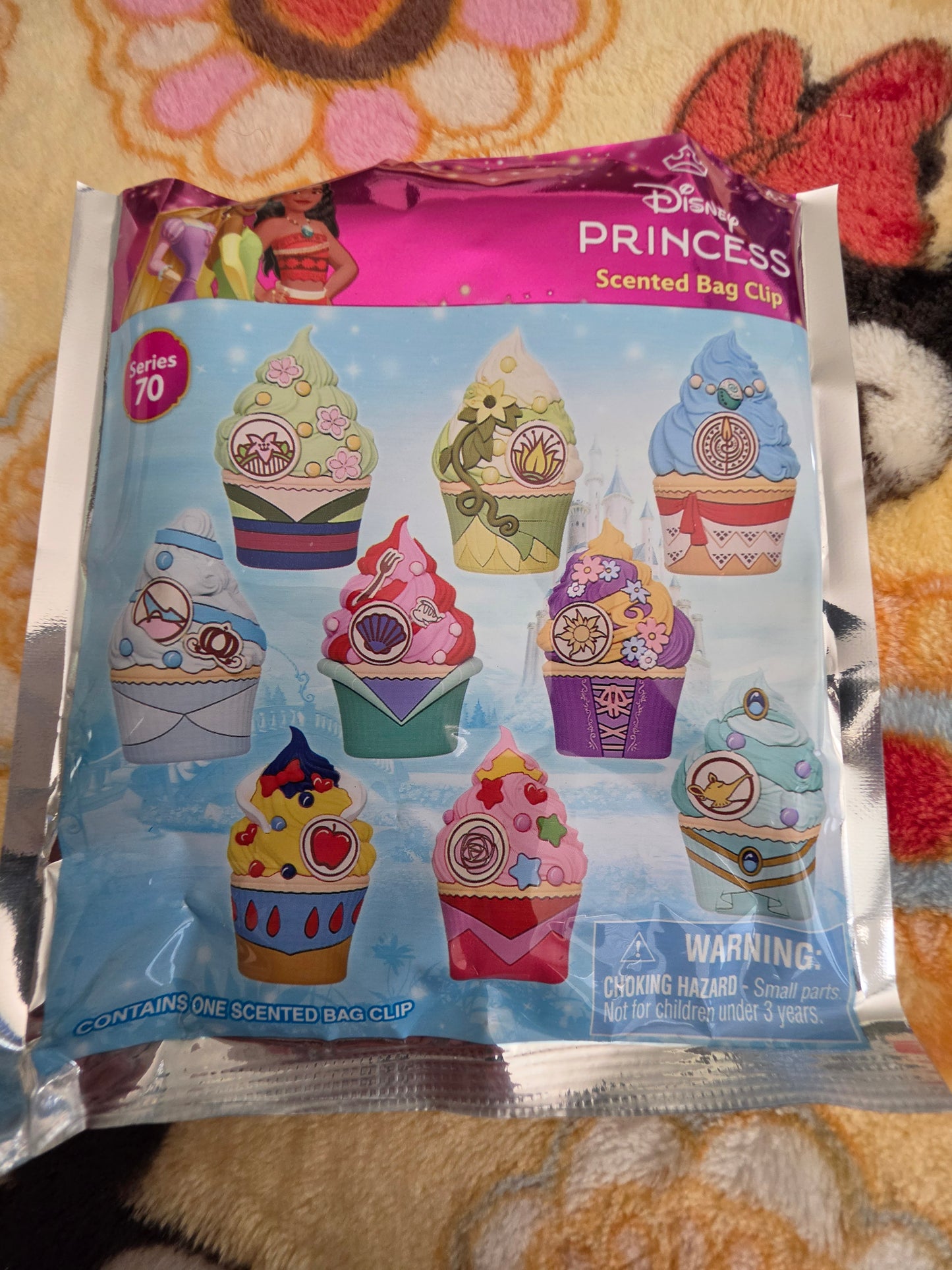 Disney Princesses Cupcakes Series 70 Scented 3D Foam Bag Clips