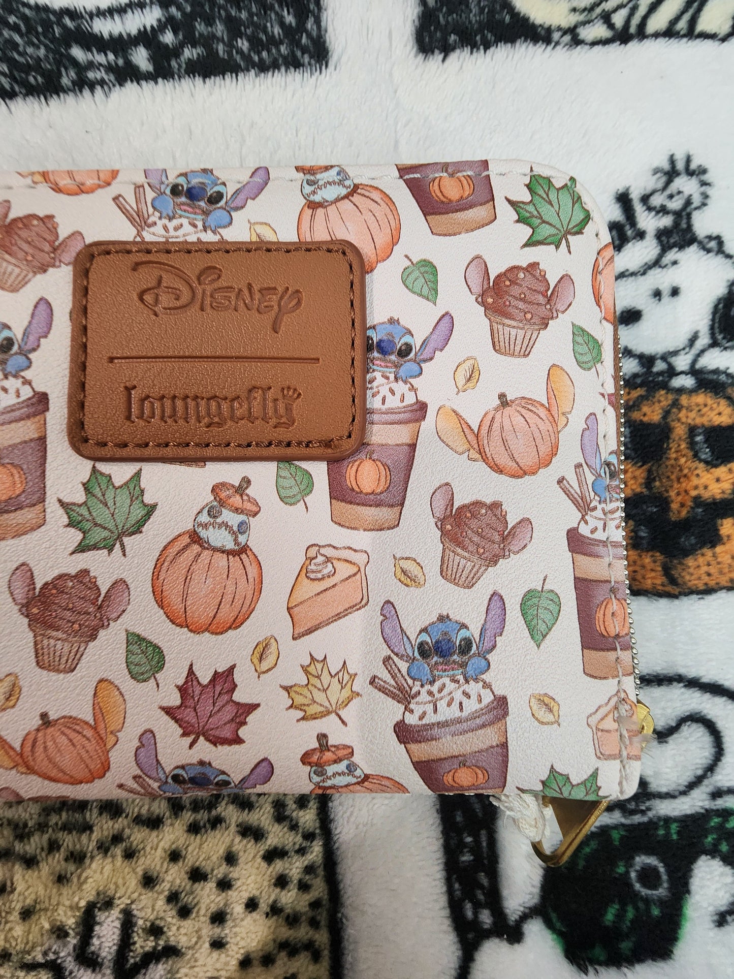Loungefly Disney Stitch Pumpkin Spice Latte Wallet