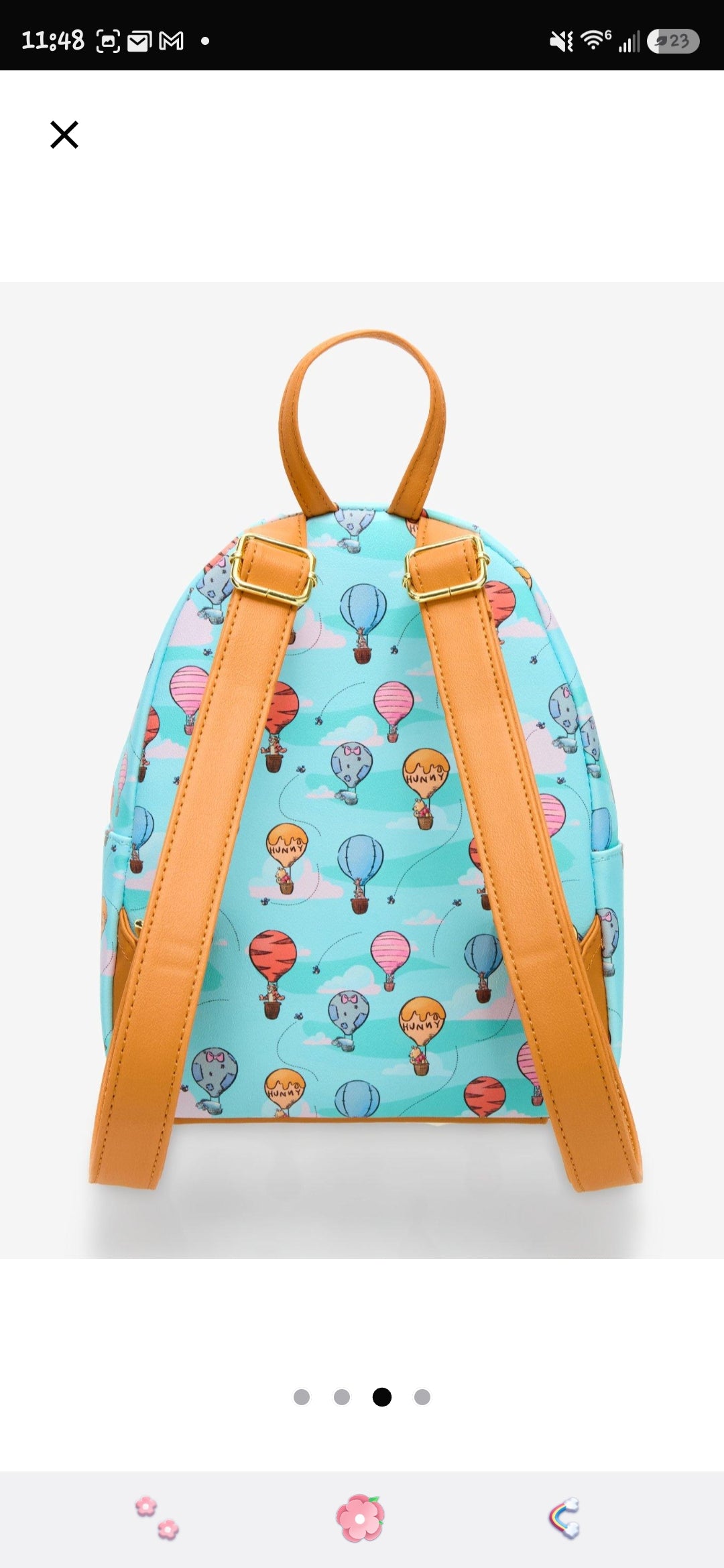 Loungefly Disney Winnie the Pooh and Friends Hot Air Balloons Backpack