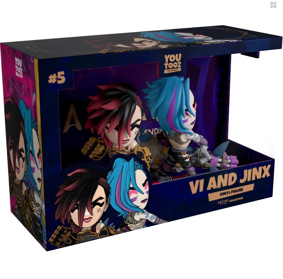 YouTooz League of Legends Vi and Jinx Figure