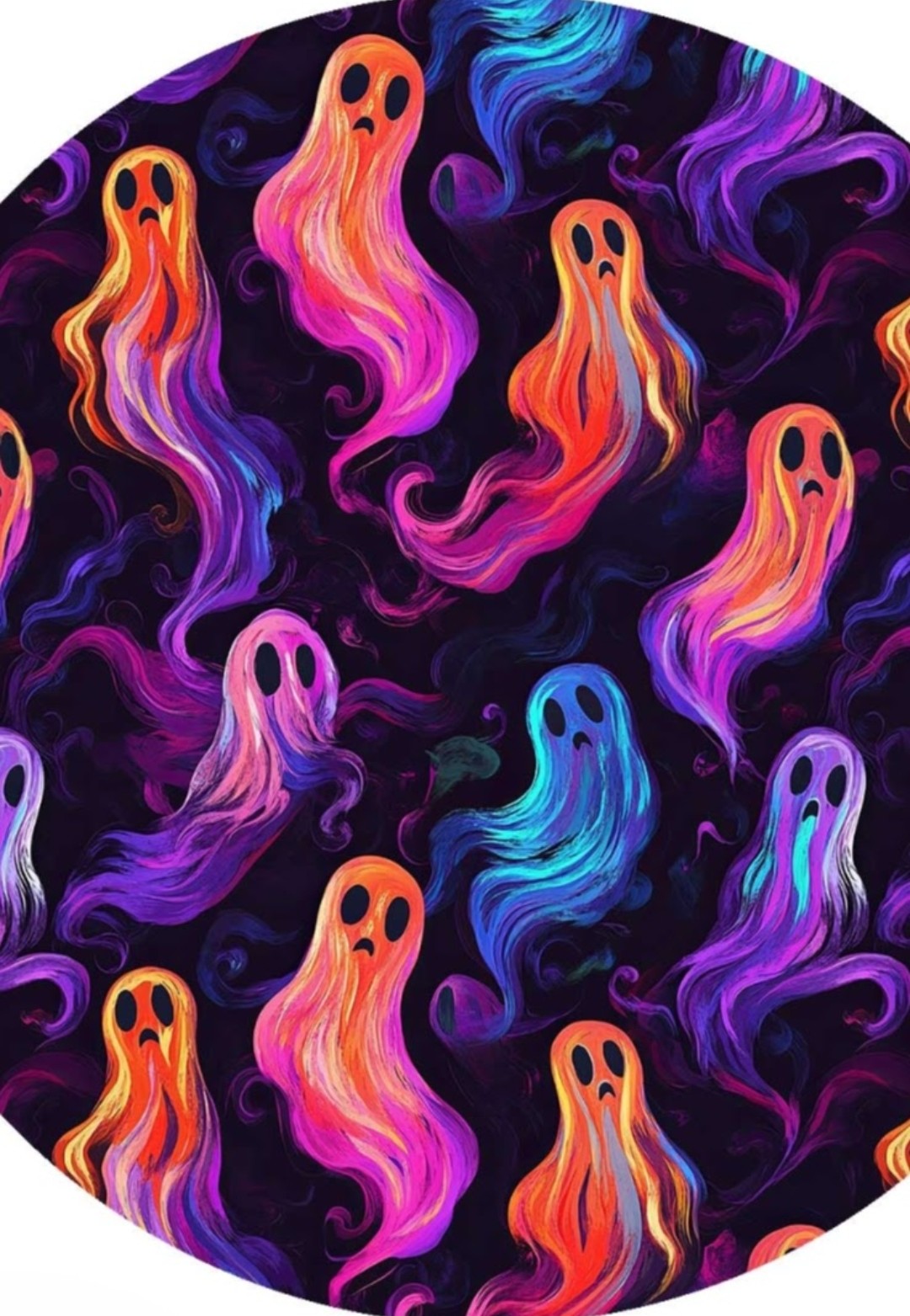 CP Ombre Colorful Halloween Ghosts Leggings