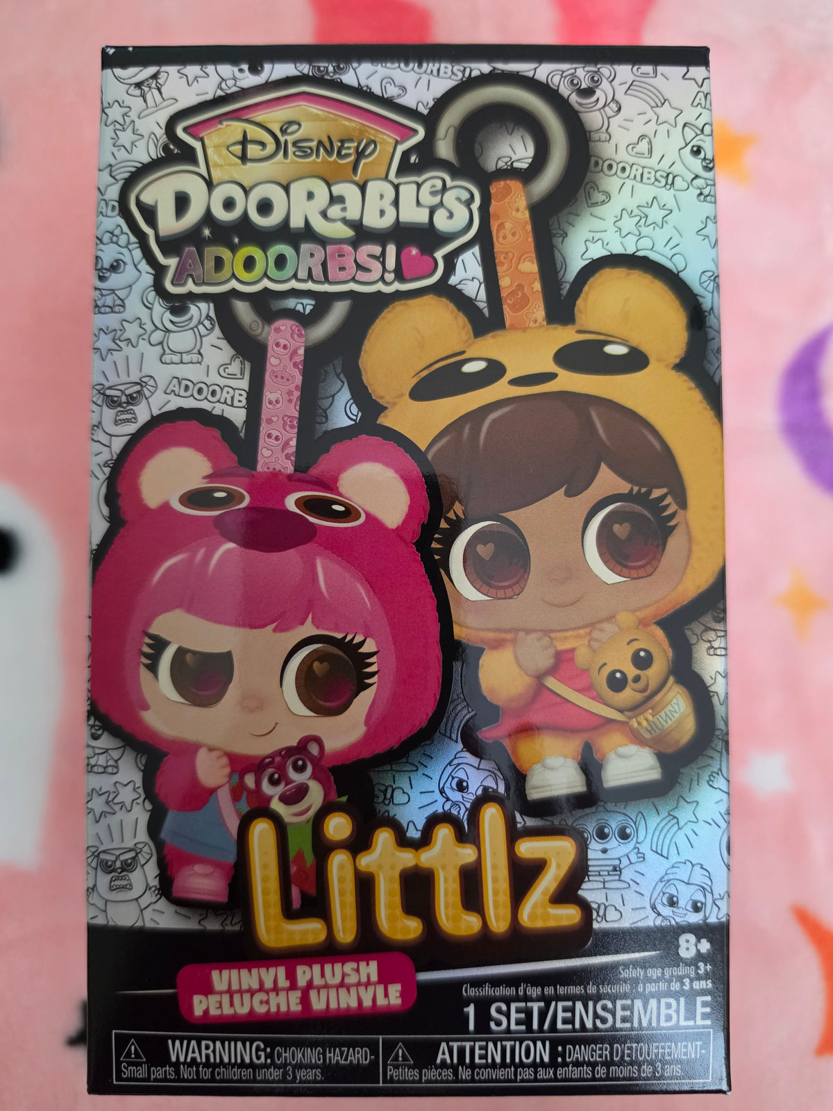Disney Doorables Littlz Plush Mystery Bag Clip with Mini Doorable