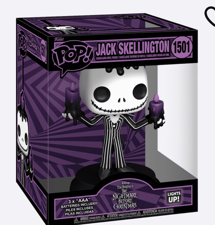 Funko Nightmare Before Christmas Jack Skellington Halloween Light-Up Super Pop