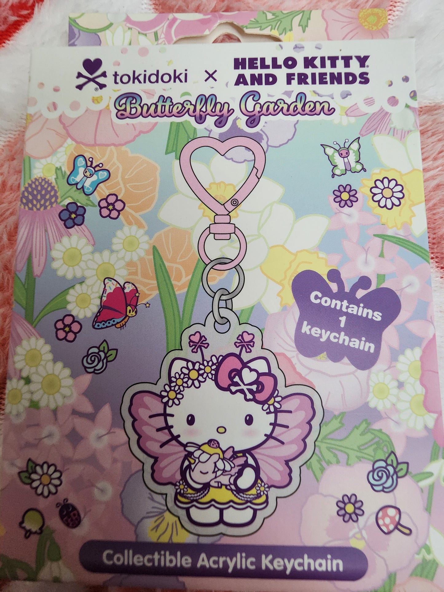Tokidoki x Hello Kitty and Friends Buterfly Garden Acrylic Mystery Keychain