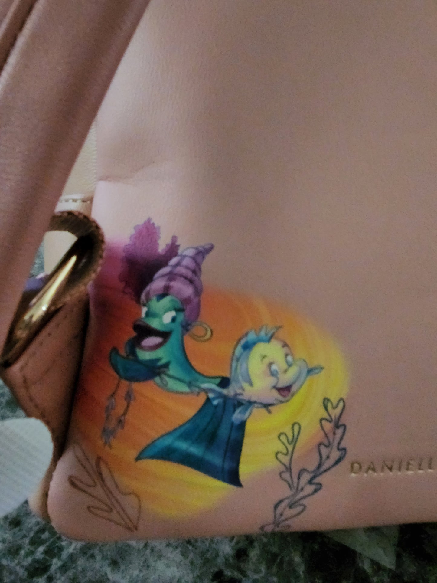 Danielle Nicole Disney Little Mermaid "Under the Sea" Scene Backpack