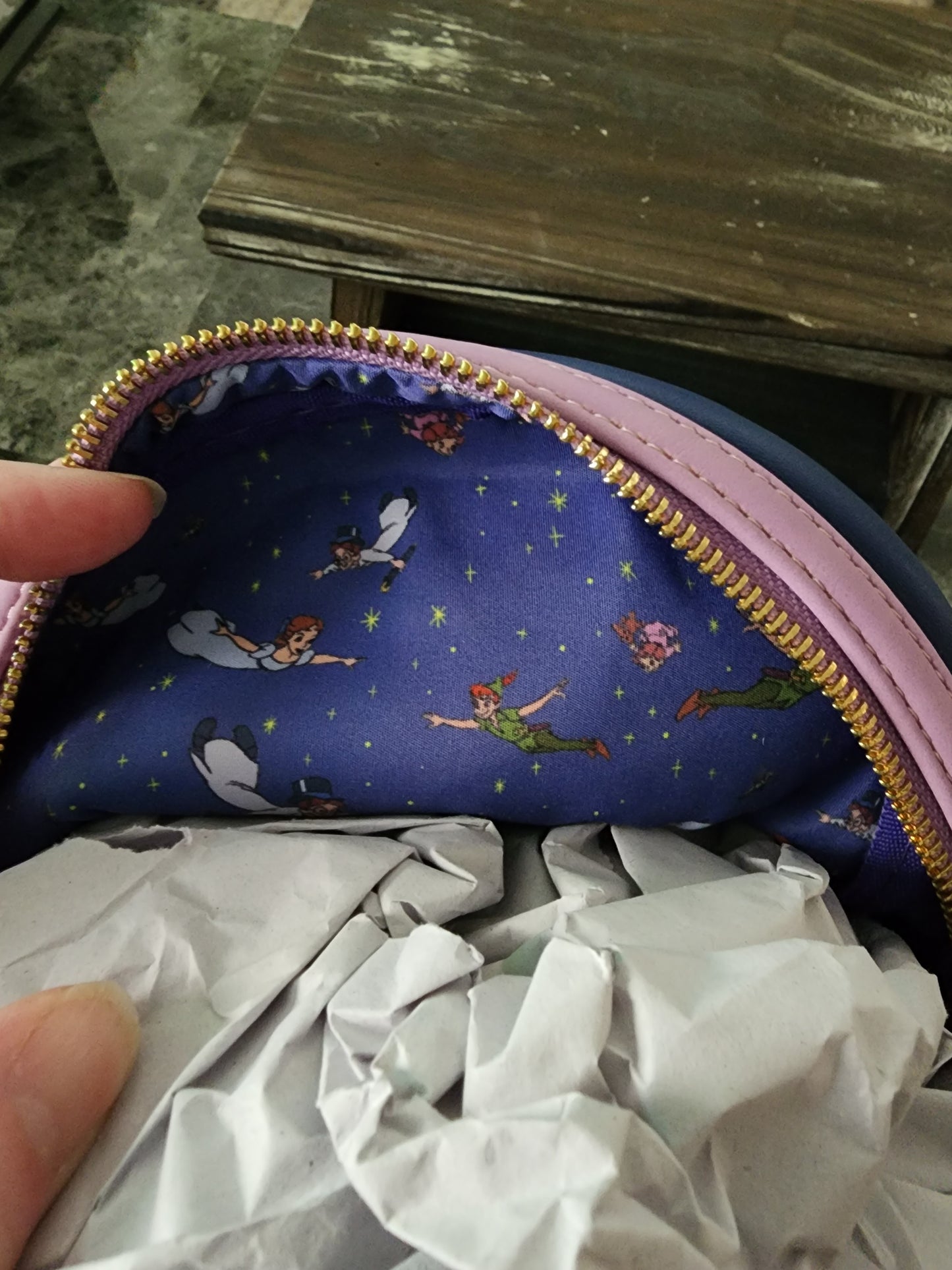 Loungefly Disney Peter Pan Skull Island Comic Con Exclusive Backpack