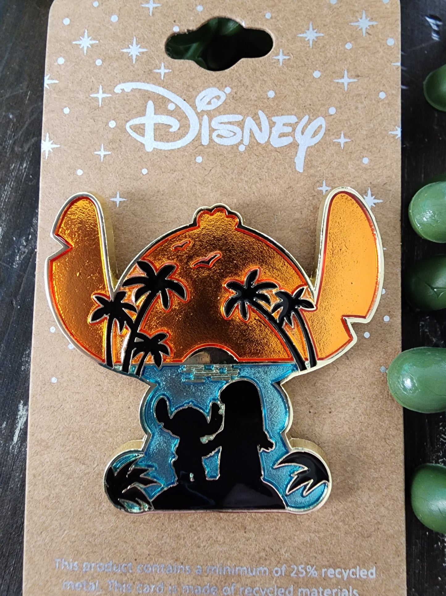 Loungefly Disney Lilo and Stitch Silhouette Pin