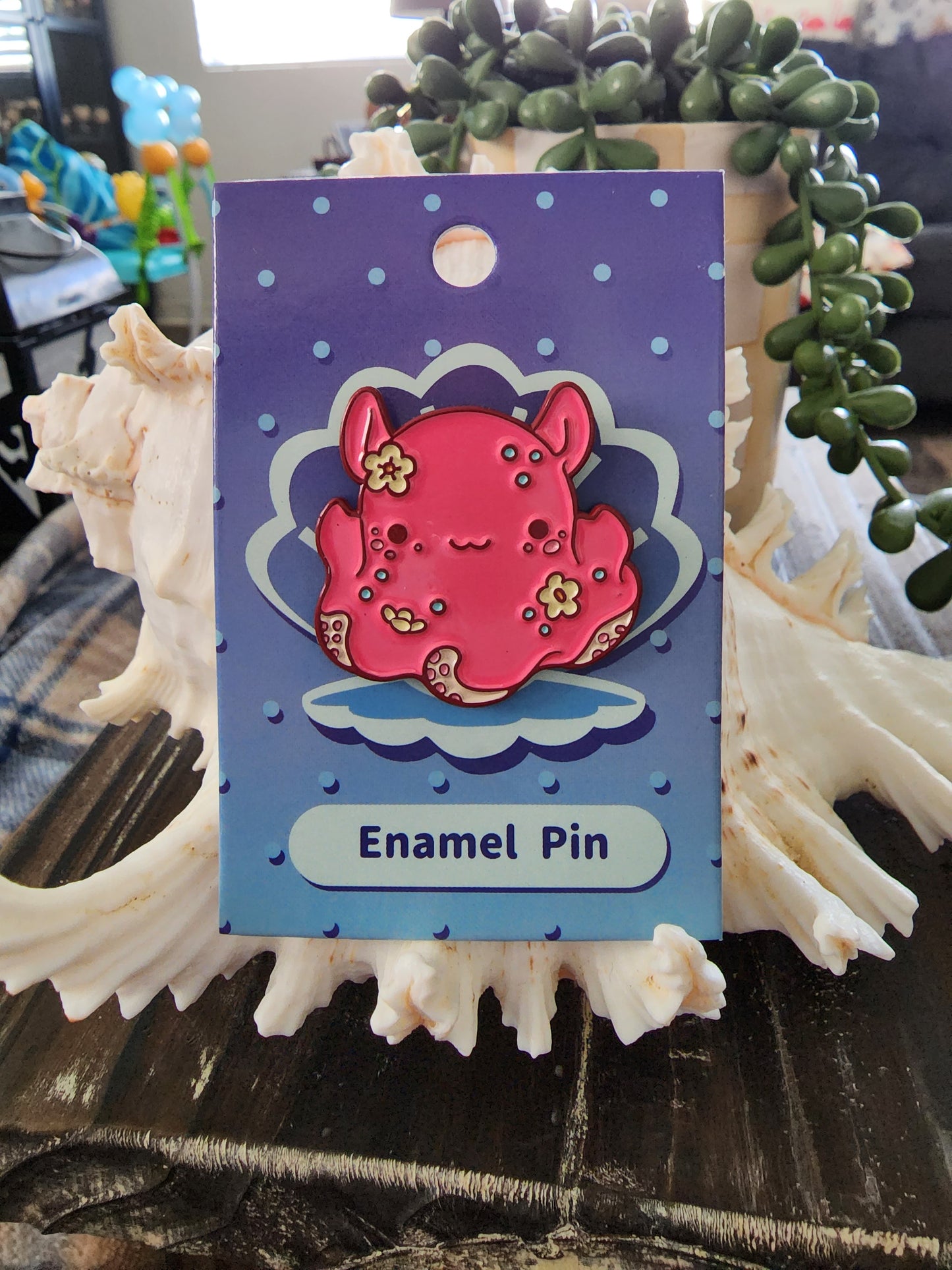Octopus Floral Cute Pin