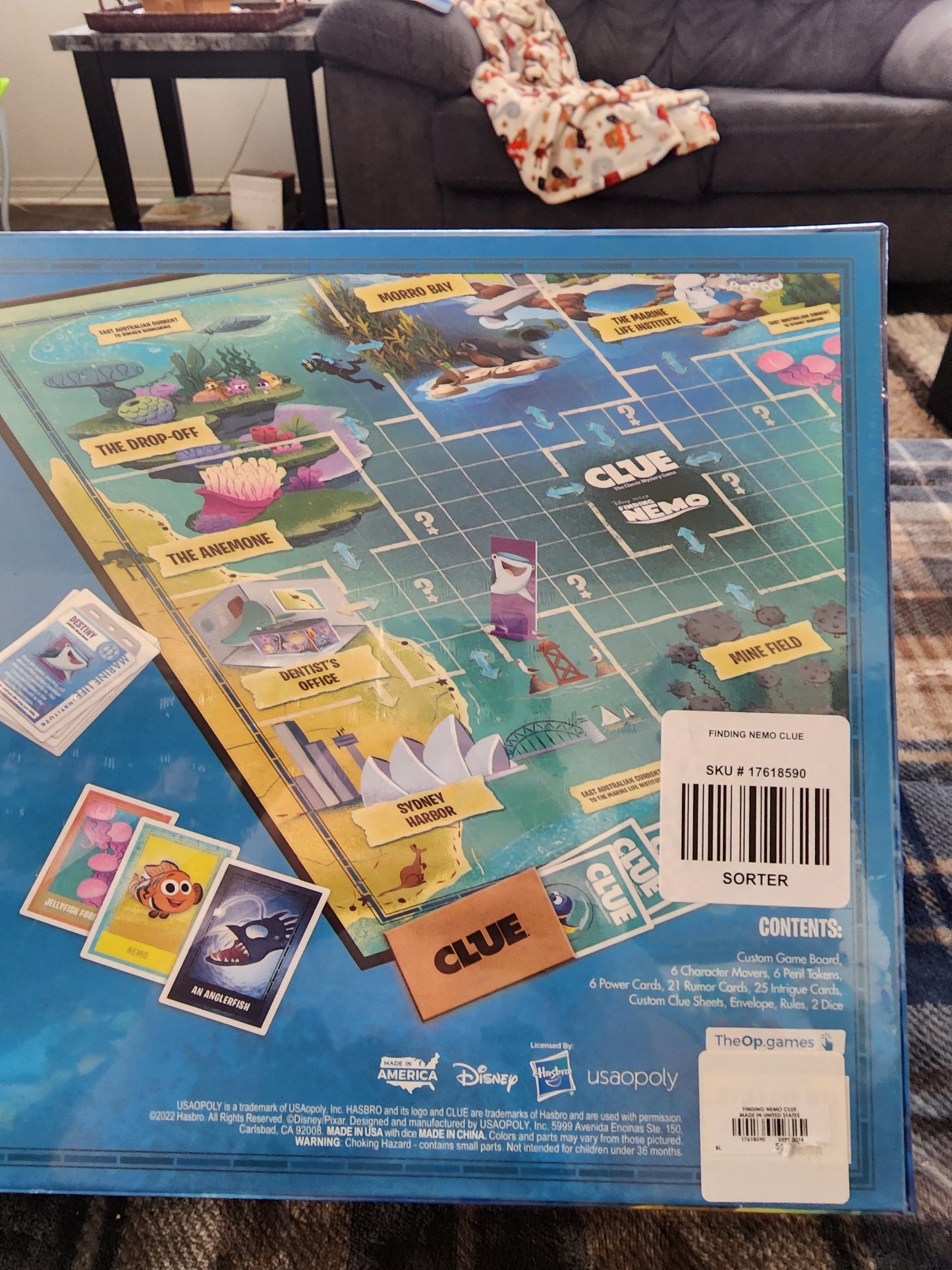 Finding Nemo Clue board game