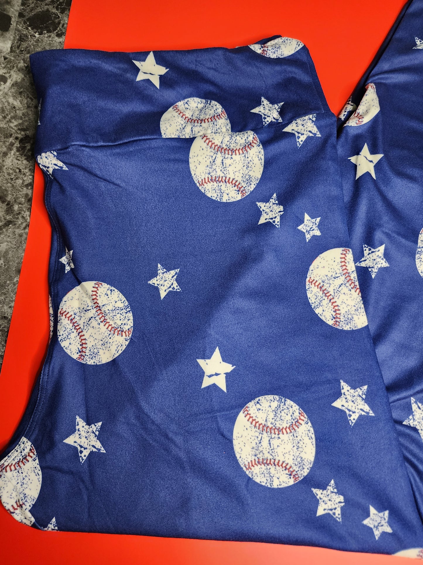CP Baseball and Stars Soft Leggings