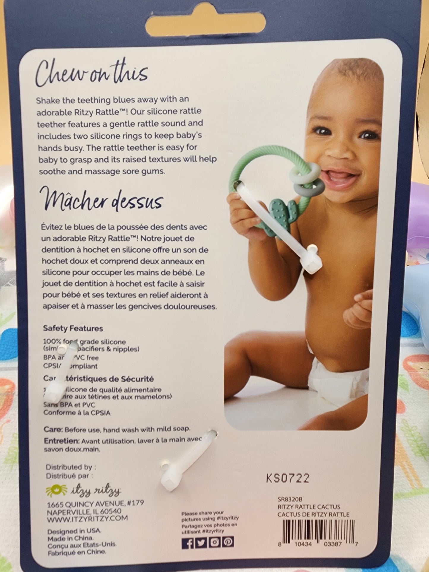 Ritzy Catus Rattle & Teething Ring