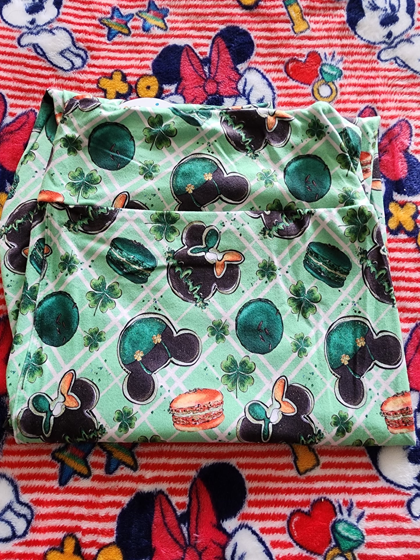 Disney Mickey and Minnie Mouse St. Patrick Leggings