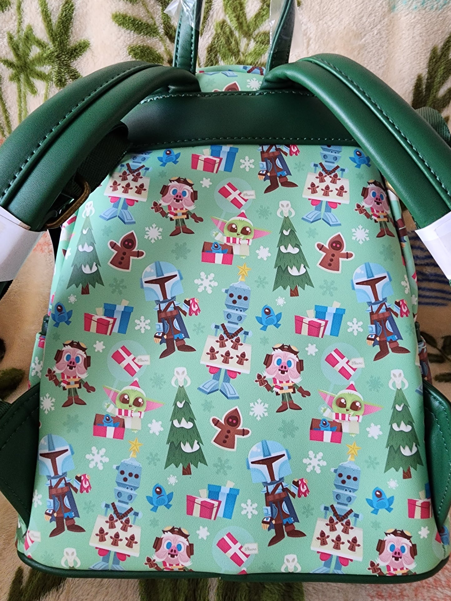 Loungefly Star Wars Mandalorian Holiday Backpack