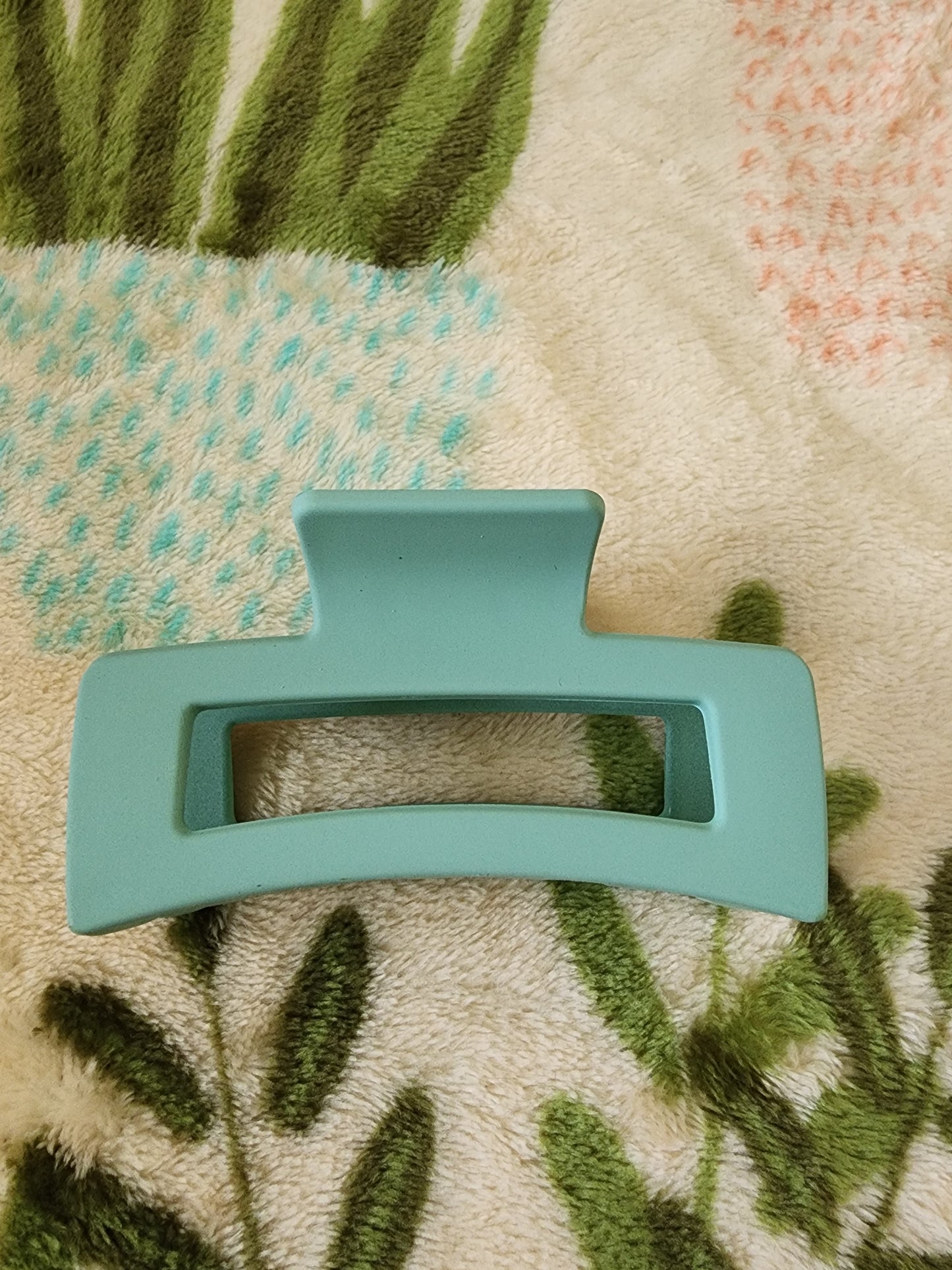 Palm Tree Green Hair Clip