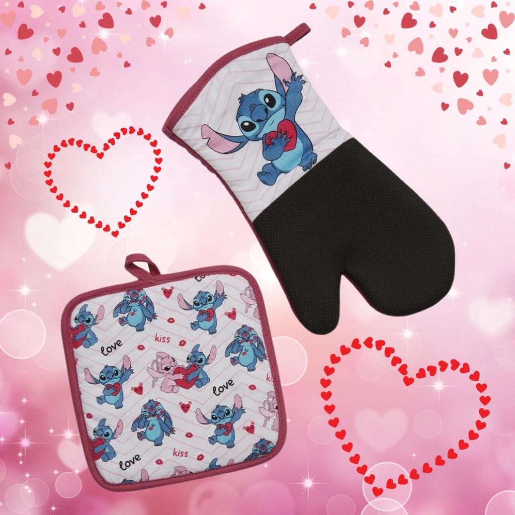 Disney Stitch and Angel Kitchen towel set