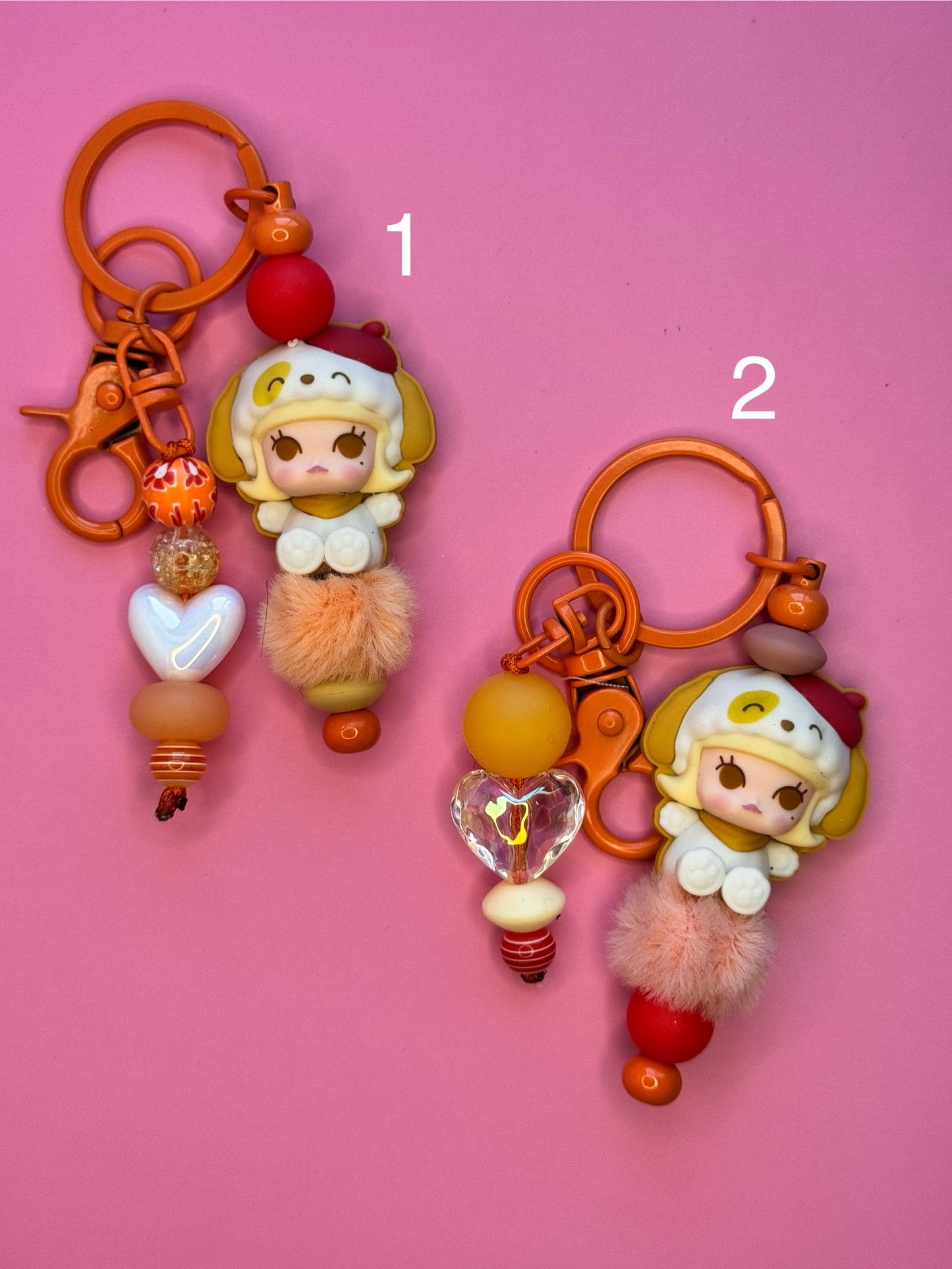 Pop Mart Pop Bean Beaded Keychains