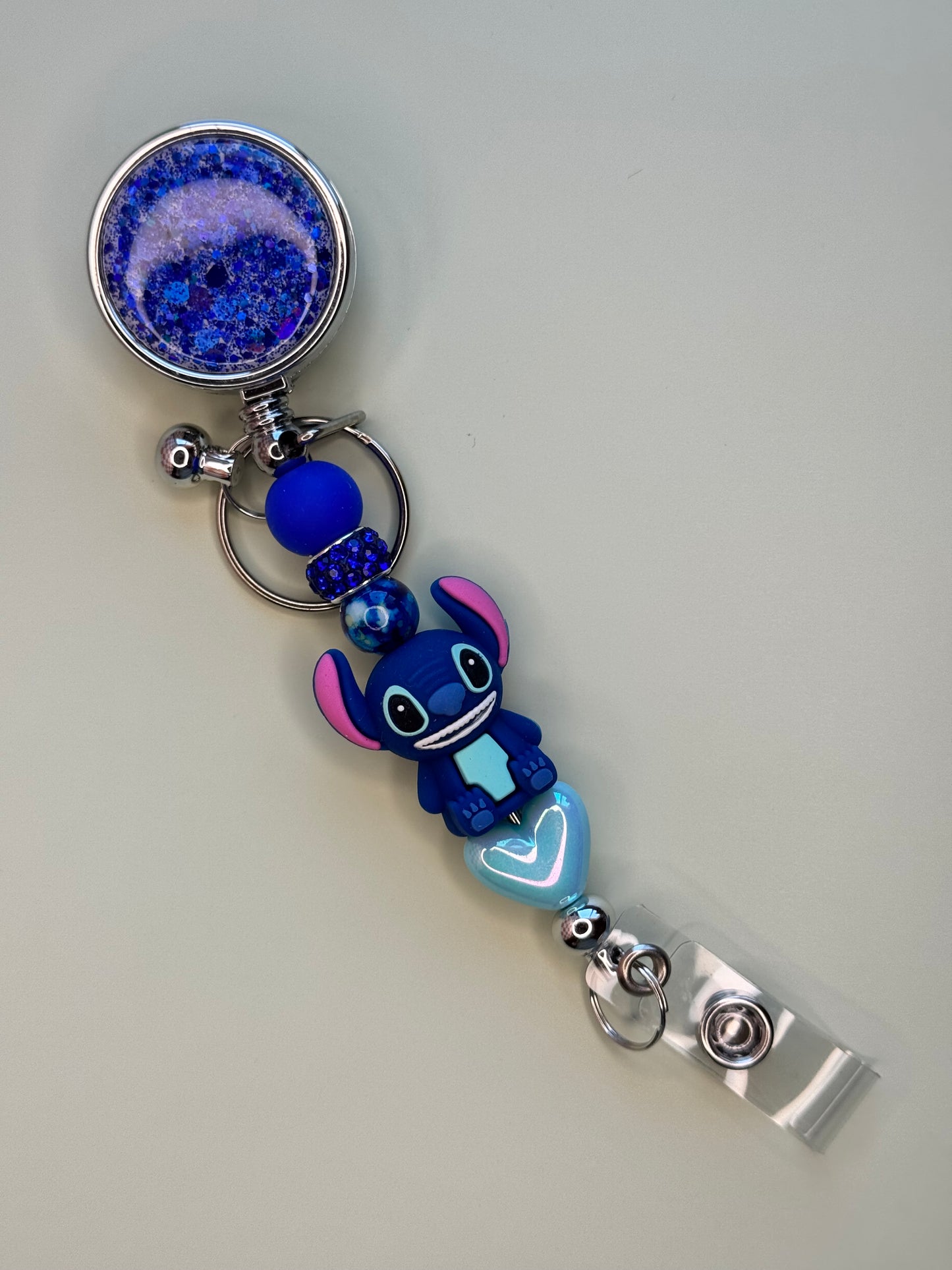 Glitter Character Badge Reels