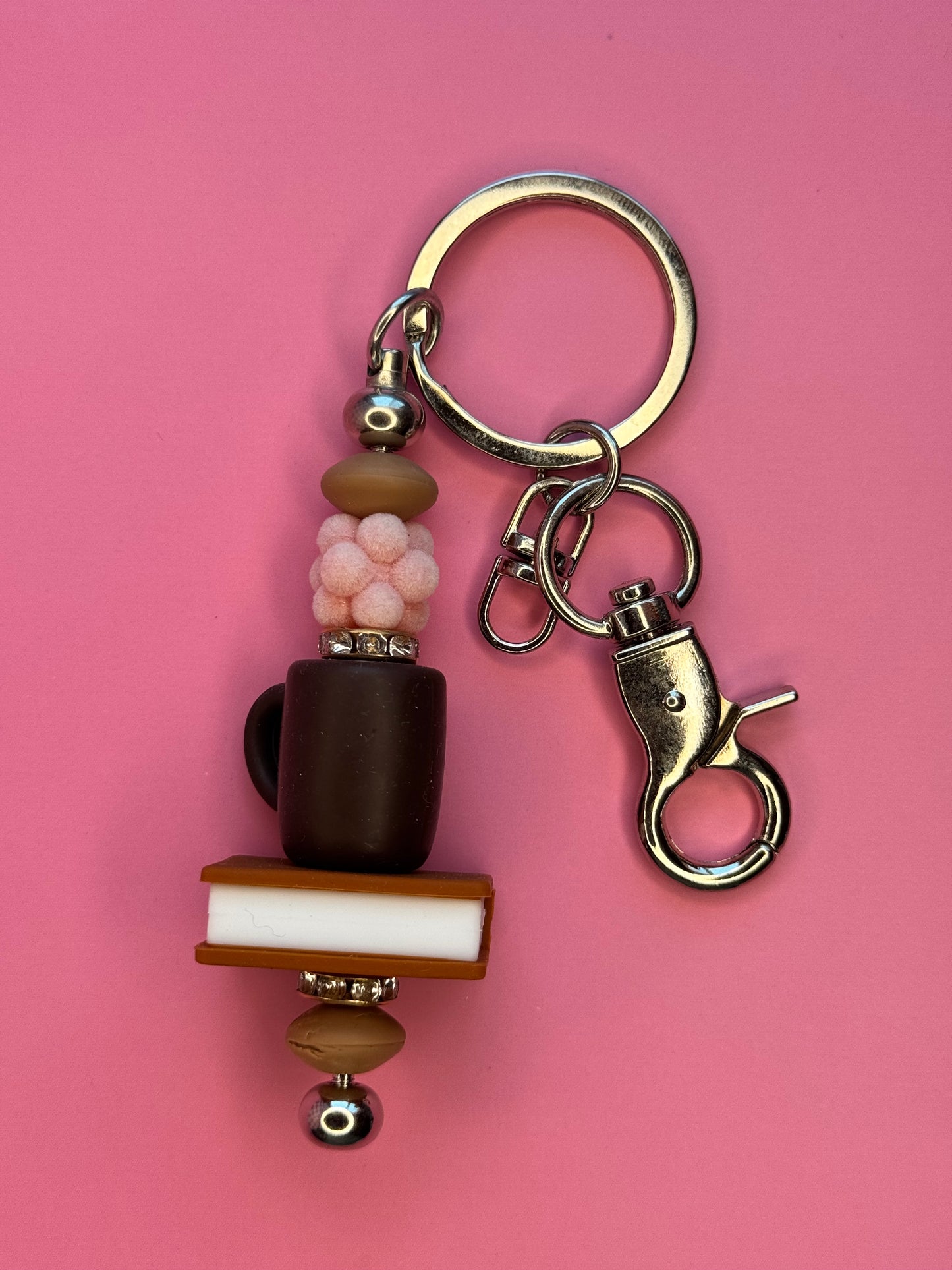 Book Beaded Keychains