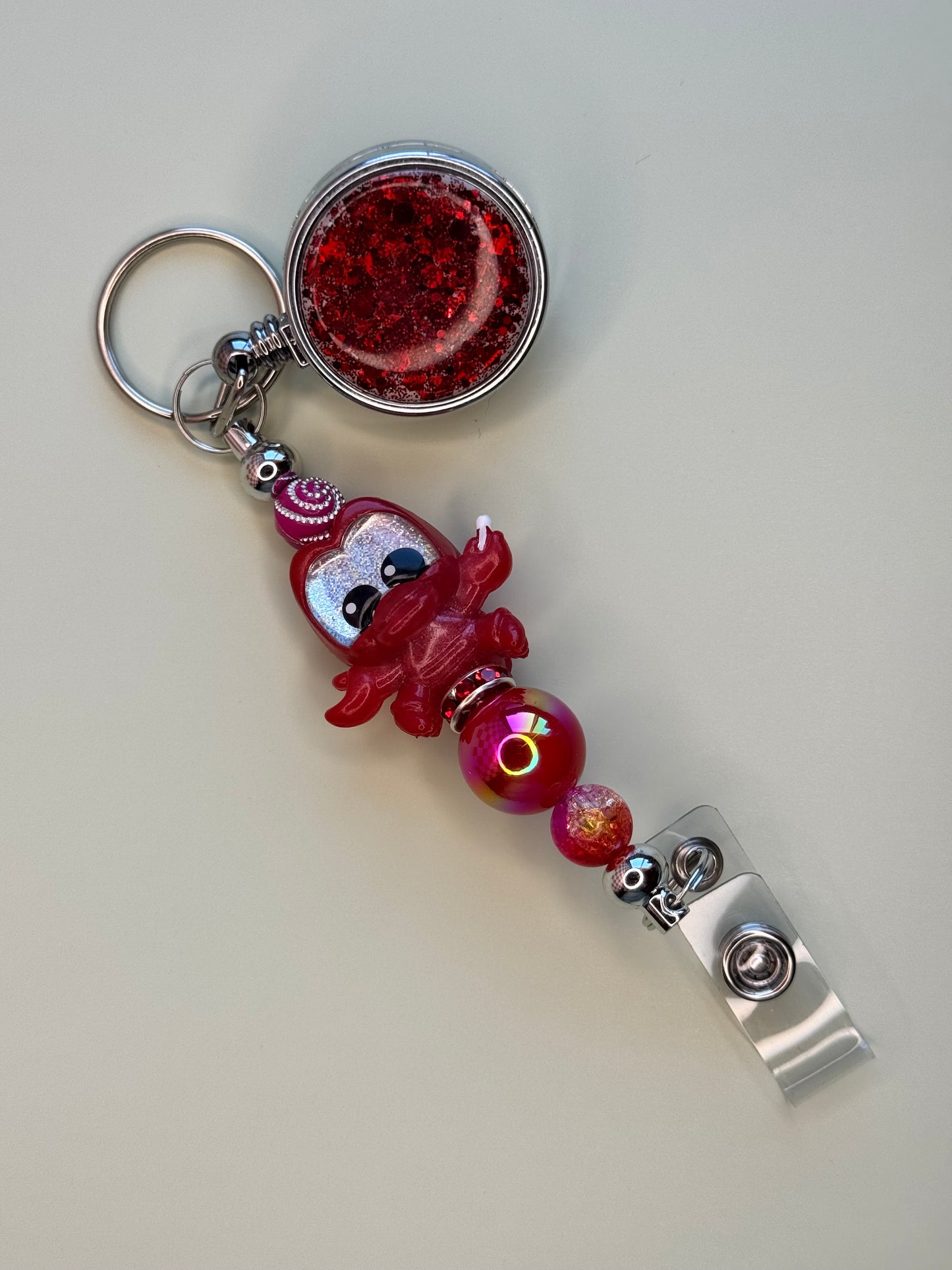 Glitter Character Badge Reels