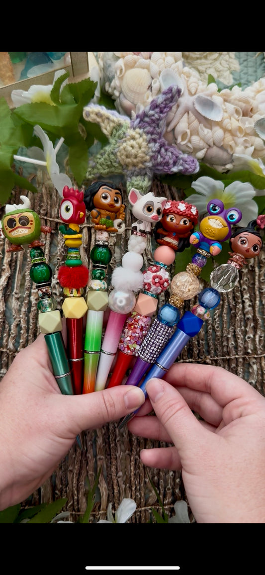 Moana Doorable Beaded Pens