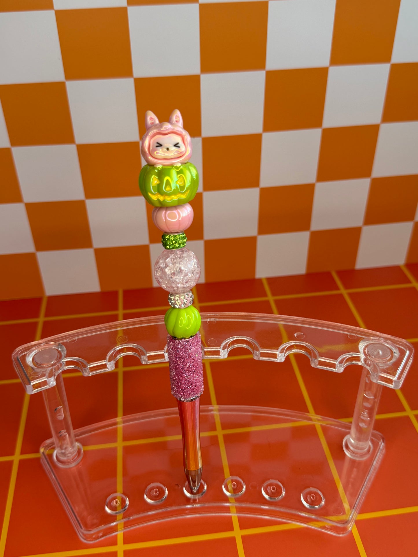 Labubu Pumpkin Halloween Beaded Pen