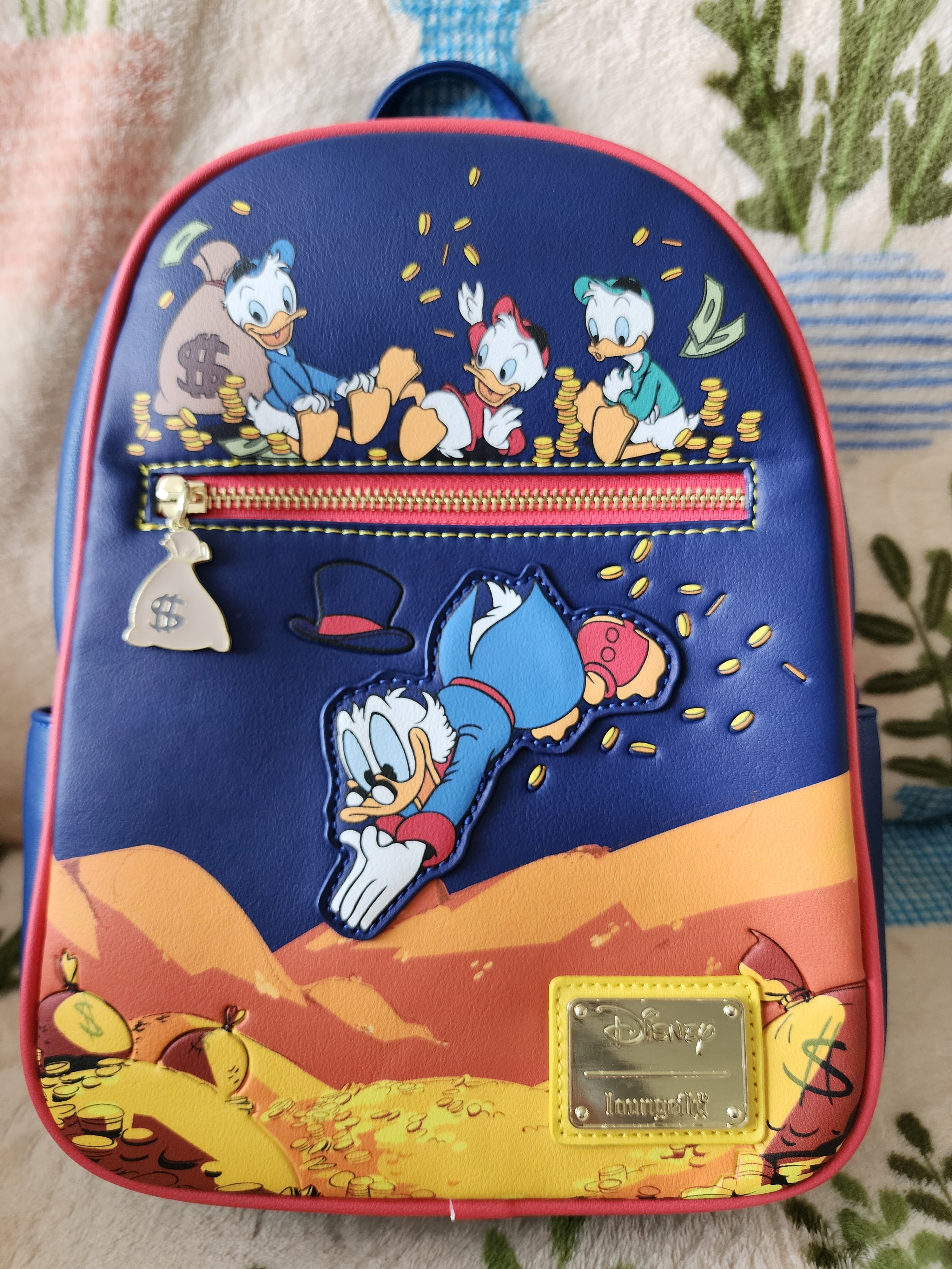 Disney Duck Tales Loungefly Mini factory Backpack Coins