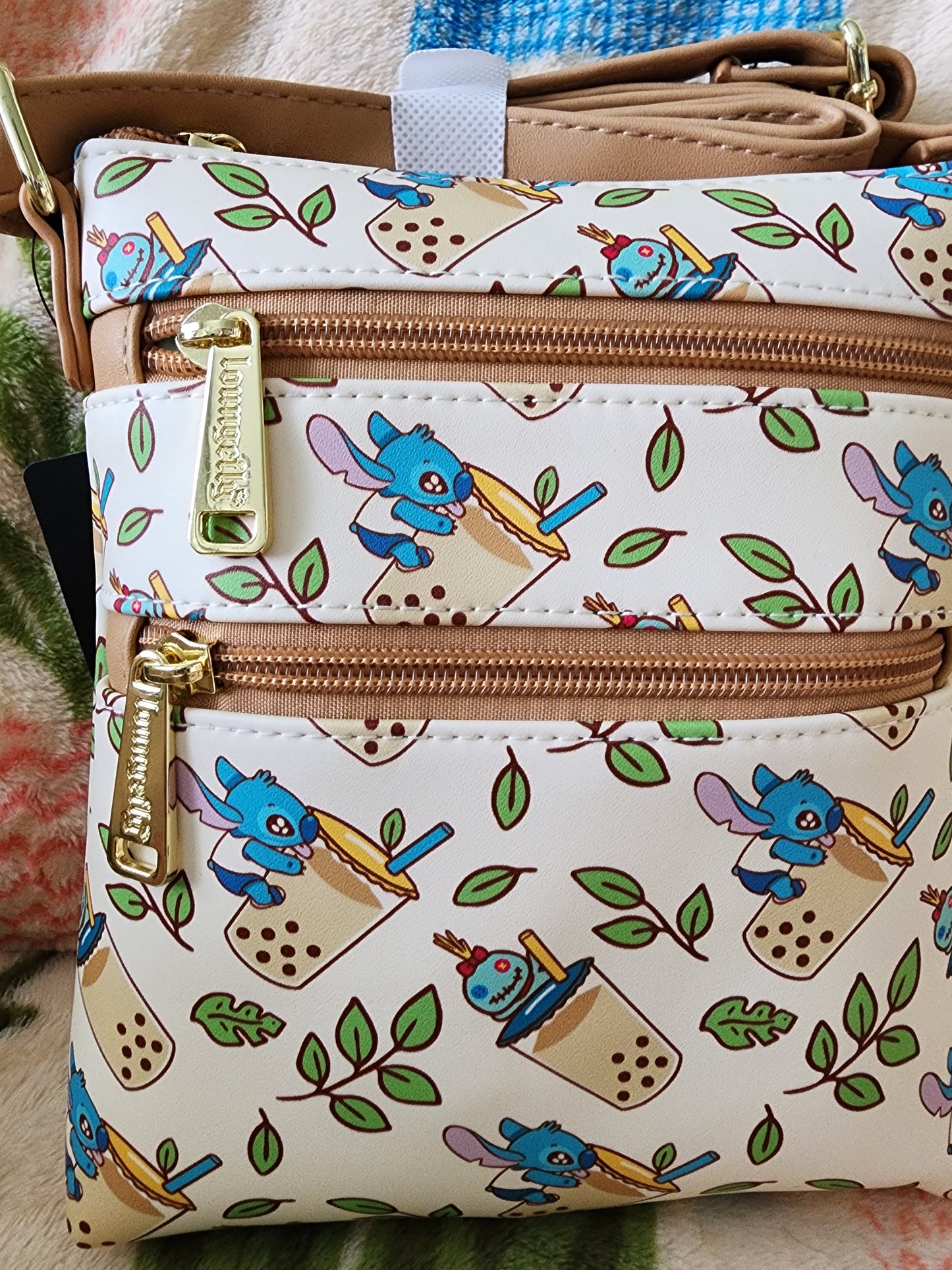 Loungefly Disney Stitch Boba Drink Crossbody Bag